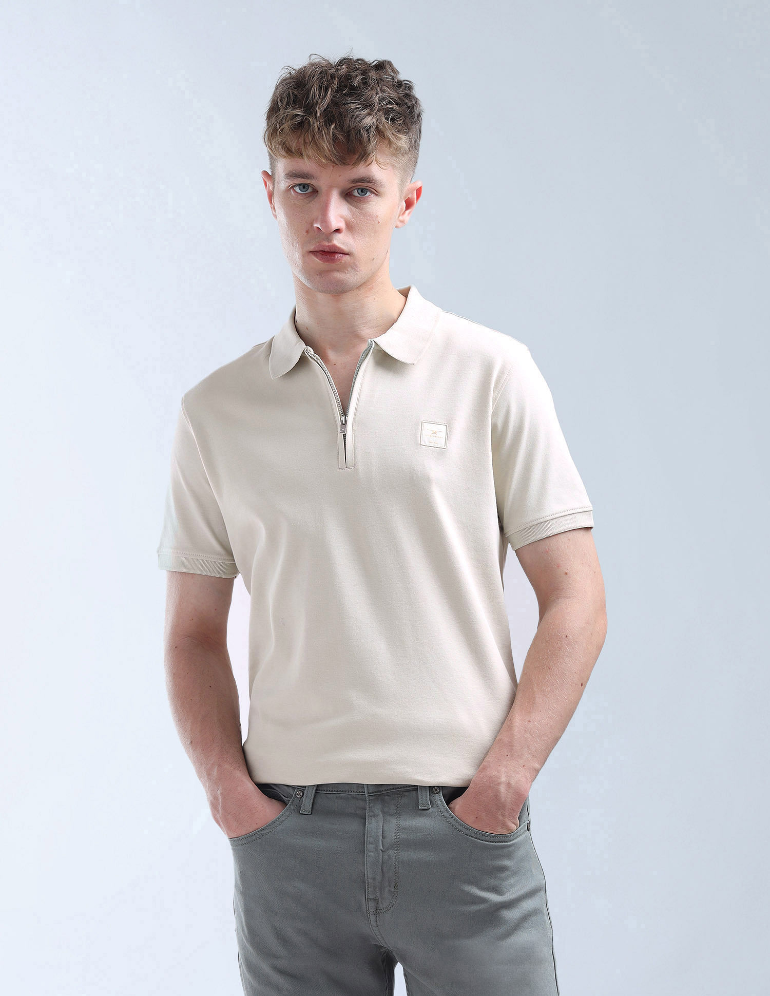 Flying Machine Solid Essentials Polo Shirt