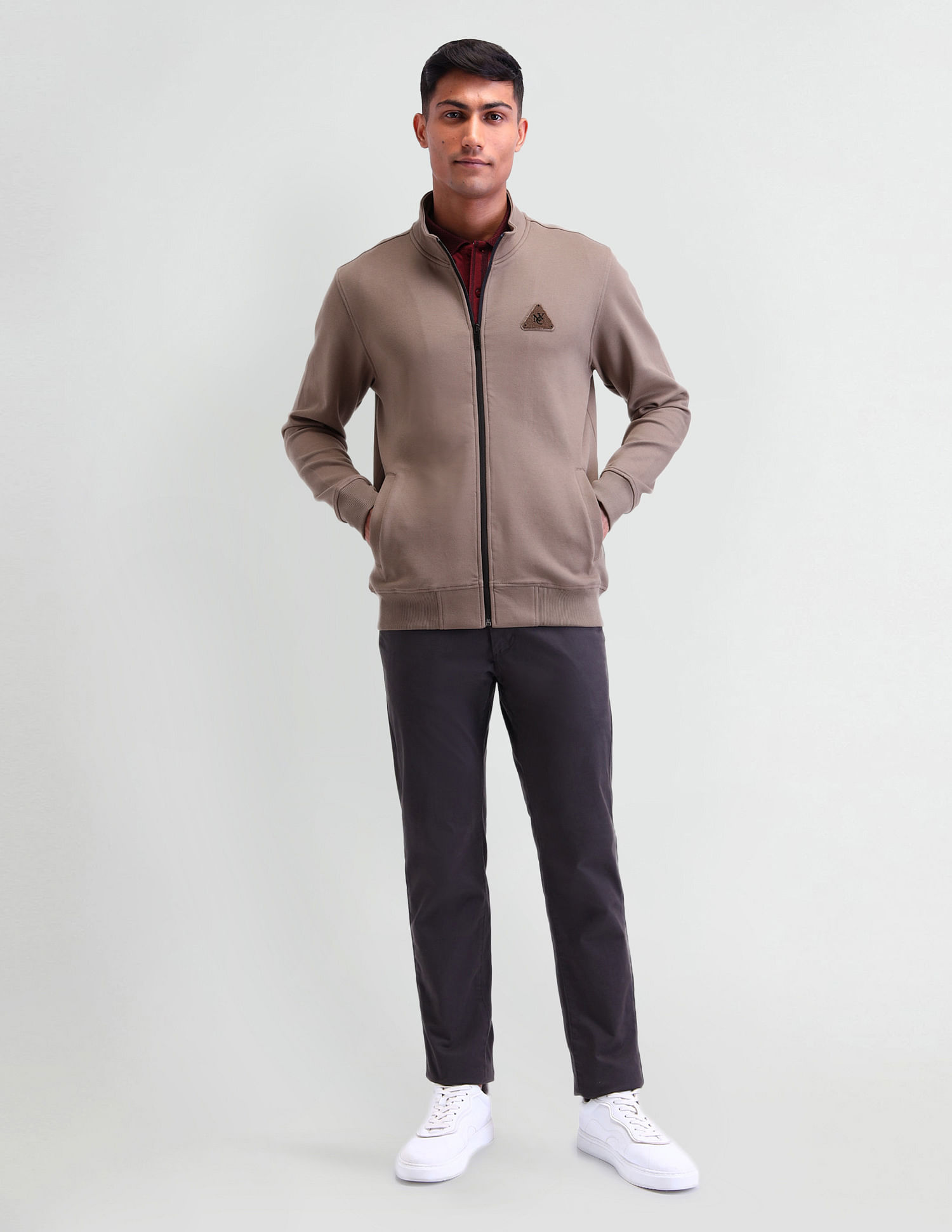 Arrow Newyork Solid Regular Fit Sweatshirt