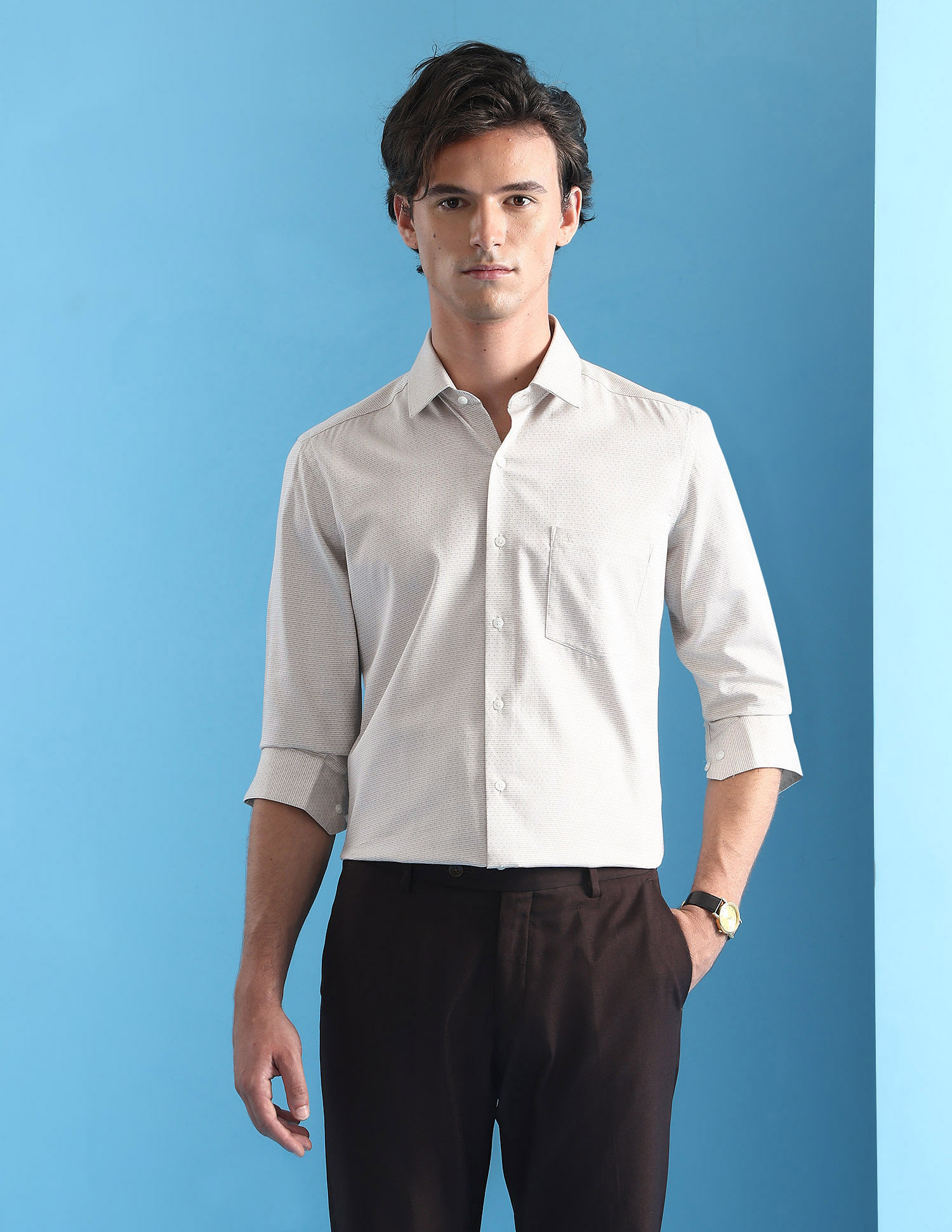 Arrow Manhattan Slim Fit Velocity Shirt