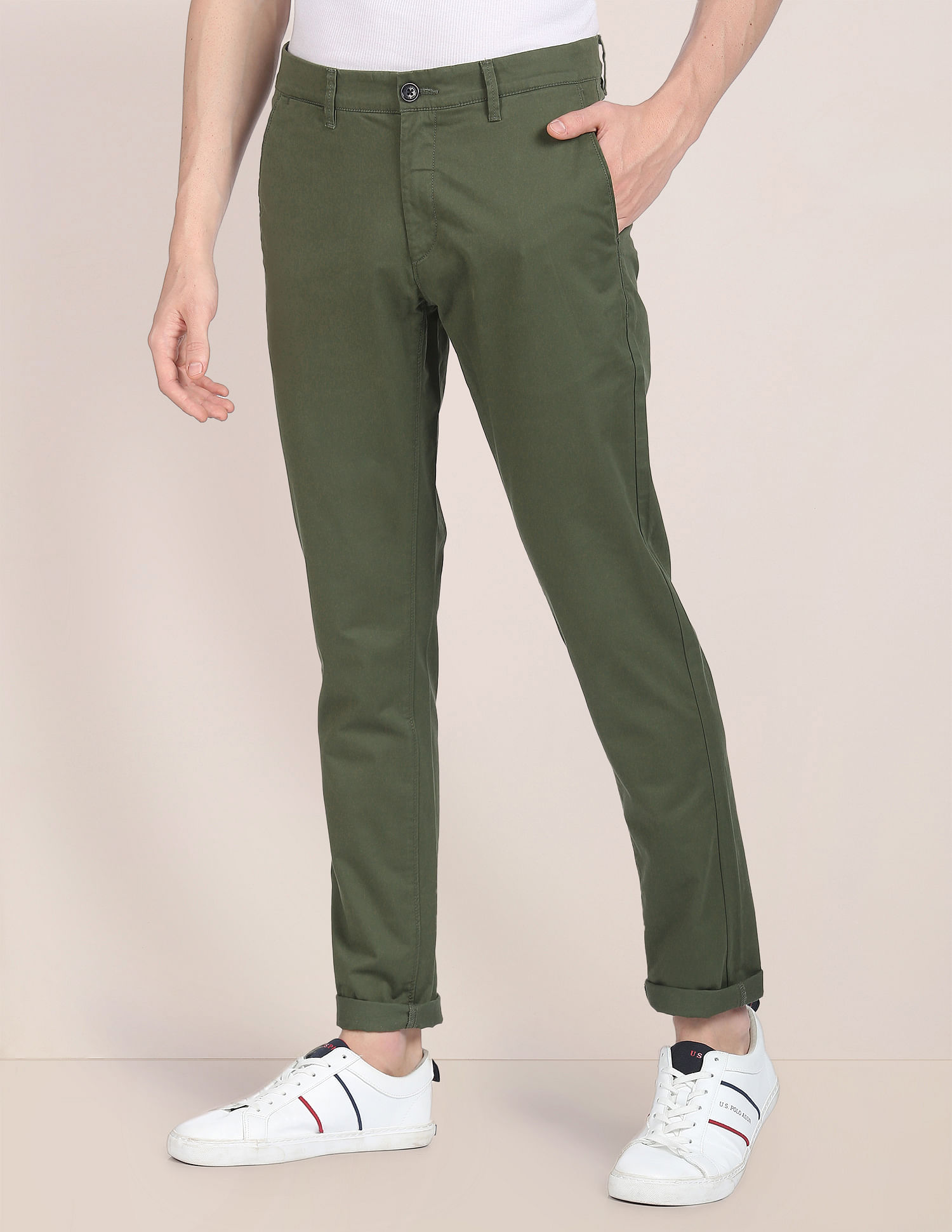 U.S. Polo Assn. Austin Trim Fit Stretch Trousers