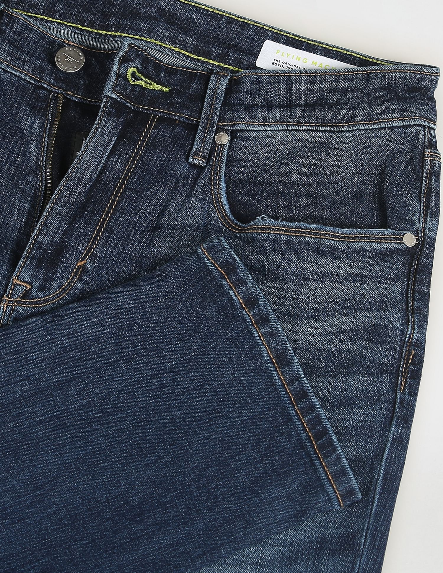 Flying Machine Freddie Slim Straight Whiskered Jeans