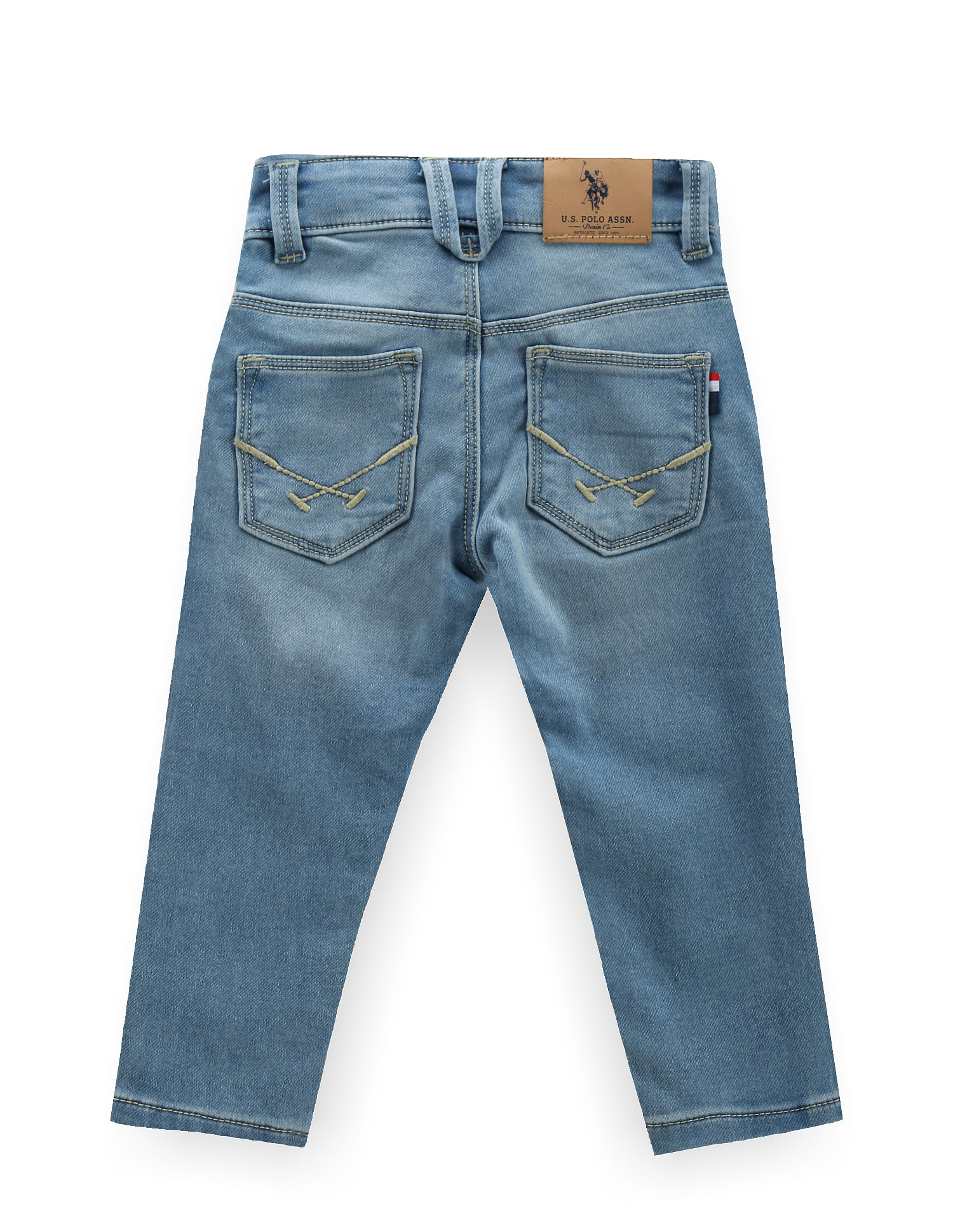 Buy U.S. Polo Assn. Kids Boys Slim Fit Blue Jeans - NNNOW.com