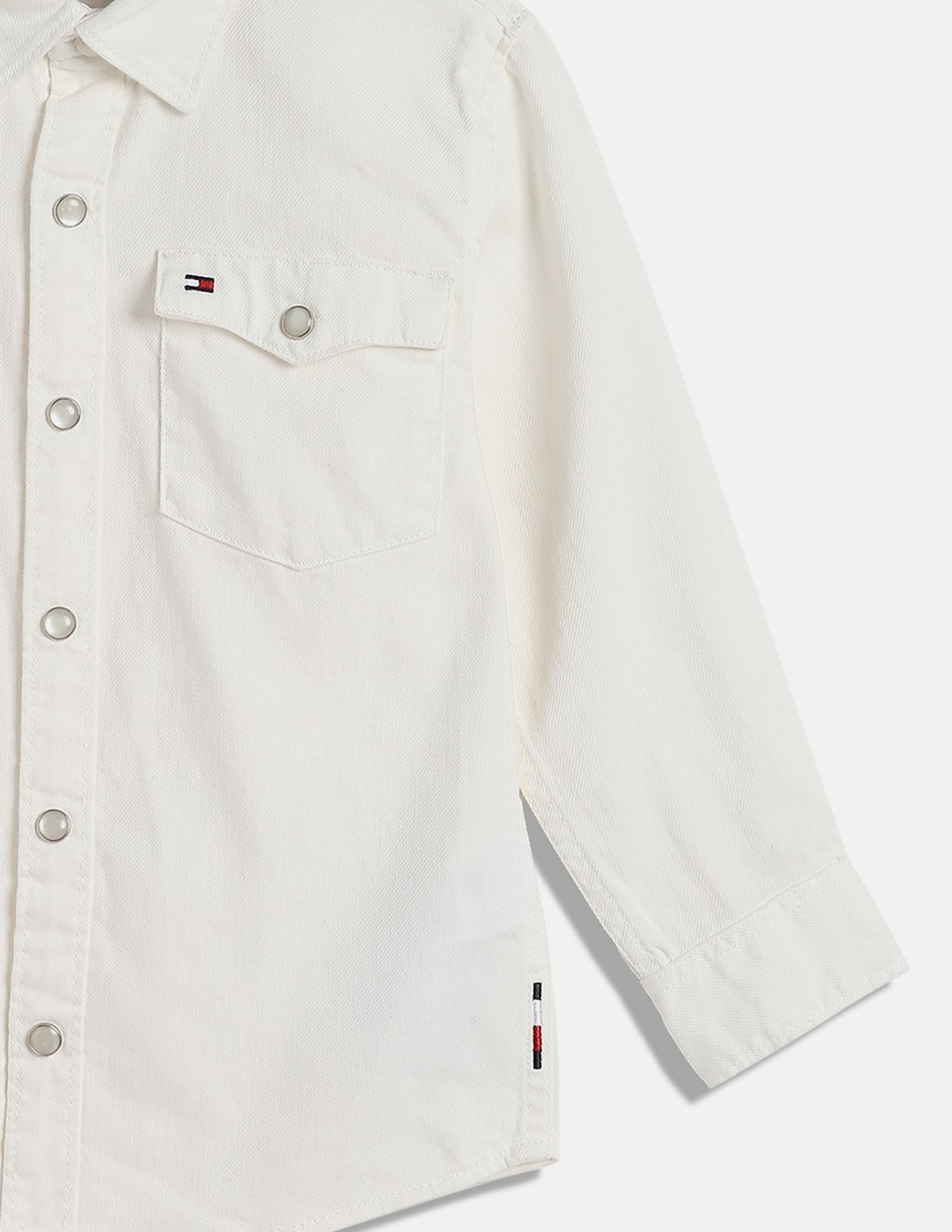 Tommy Hilfiger Kids Boys Solid Regular-Fit Cotton Shirt