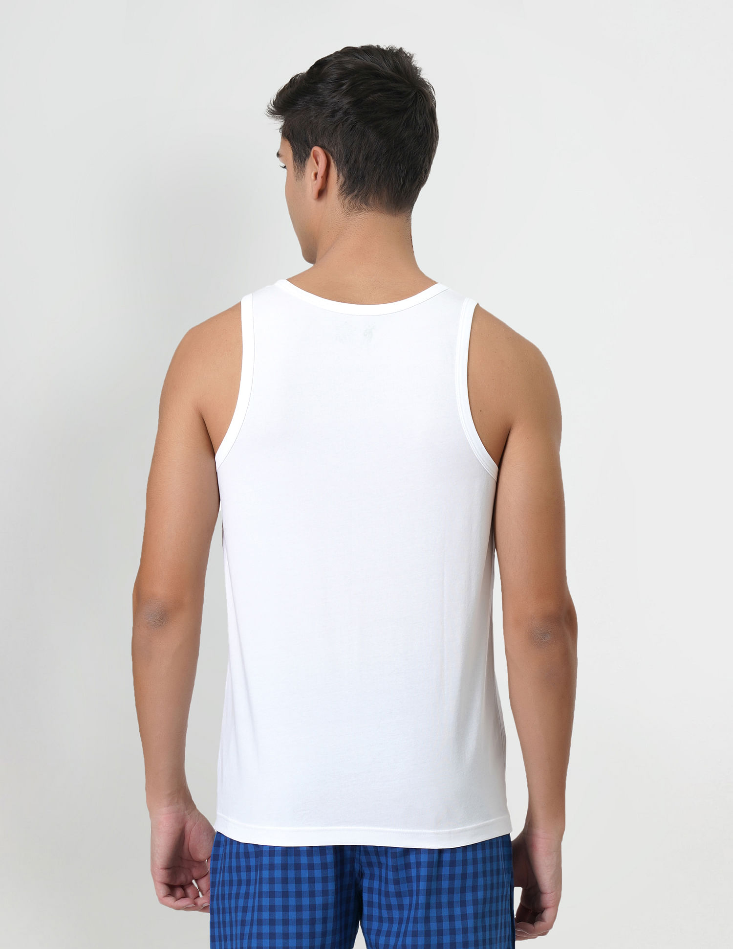USPA Innerwear Solid Cotton EV002 Vest - Pack Of 2