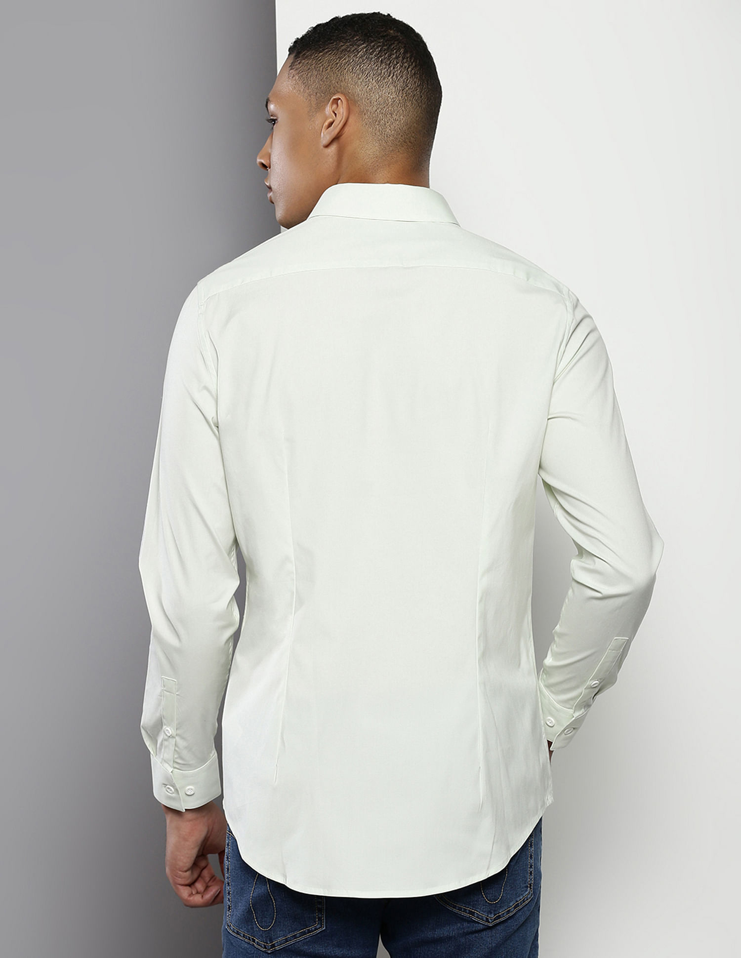 Calvin Klein Brand Tape Sleeve Slim Shirt