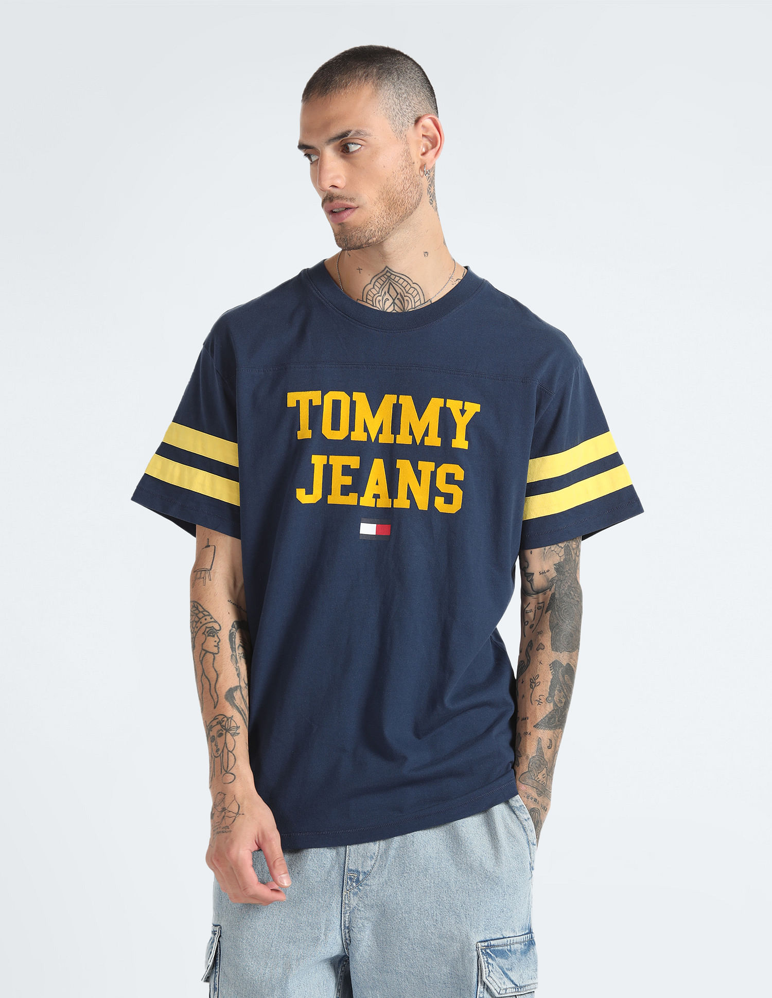 Tommy Hilfiger Ringer Brand Print T-Shirt