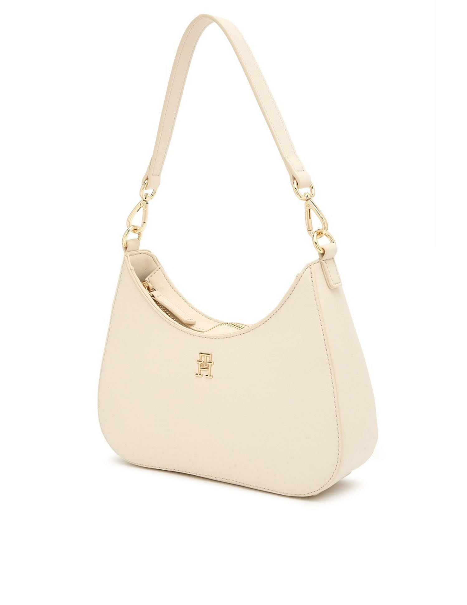 Tommy Hilfiger Solid Cream PU Totes