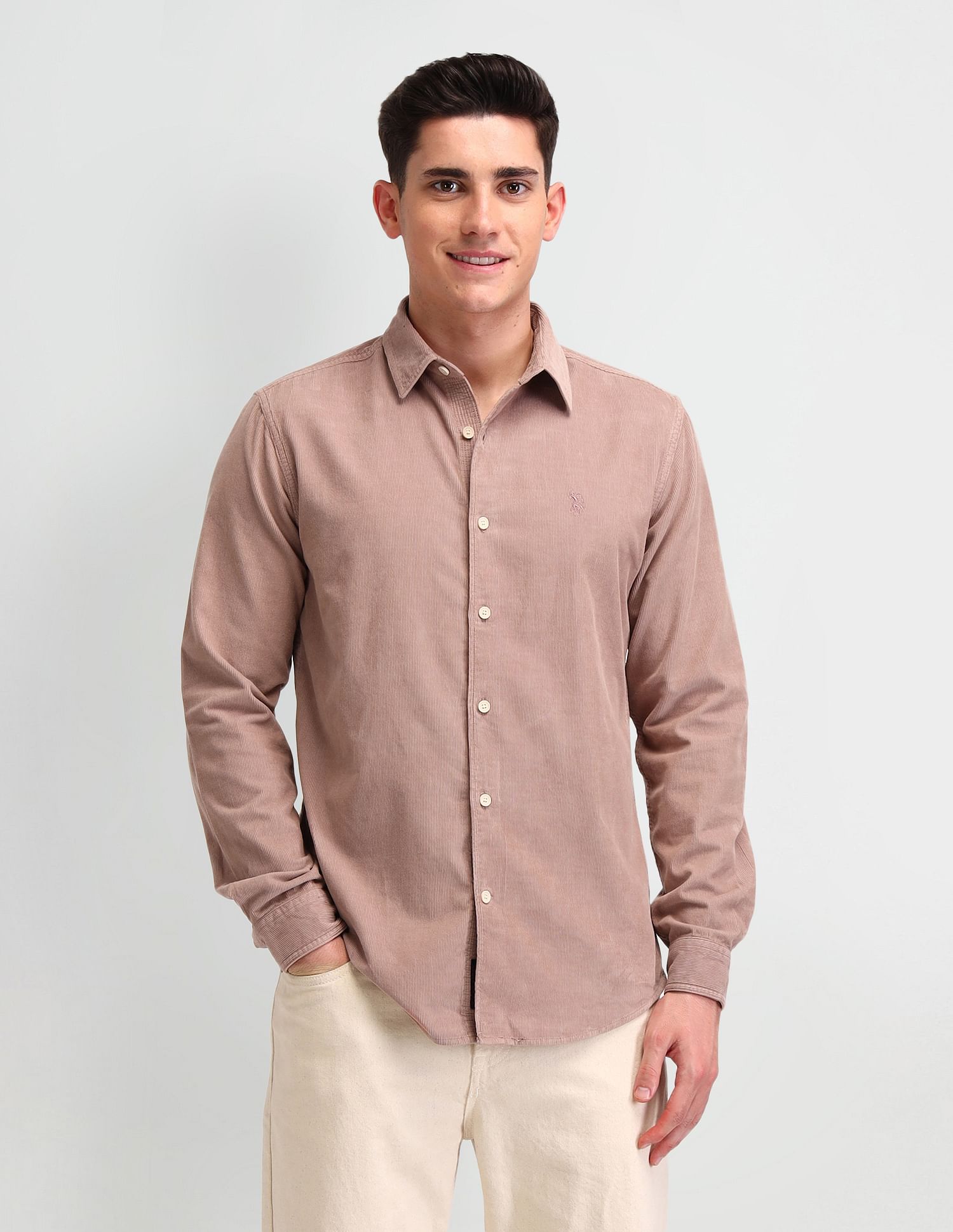 U.S. Polo Assn. Denim Co. Textured Slim Fit Shirt