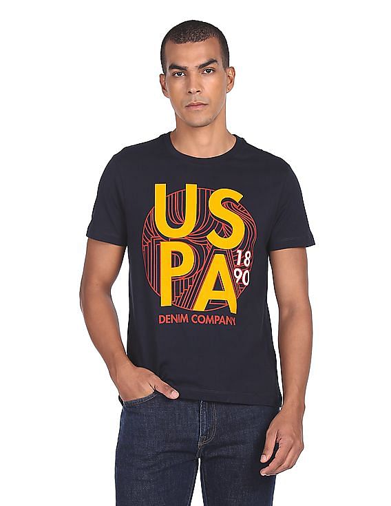 U.S. Polo Assn. Denim Co. Brand Print Cotton T-Shirt