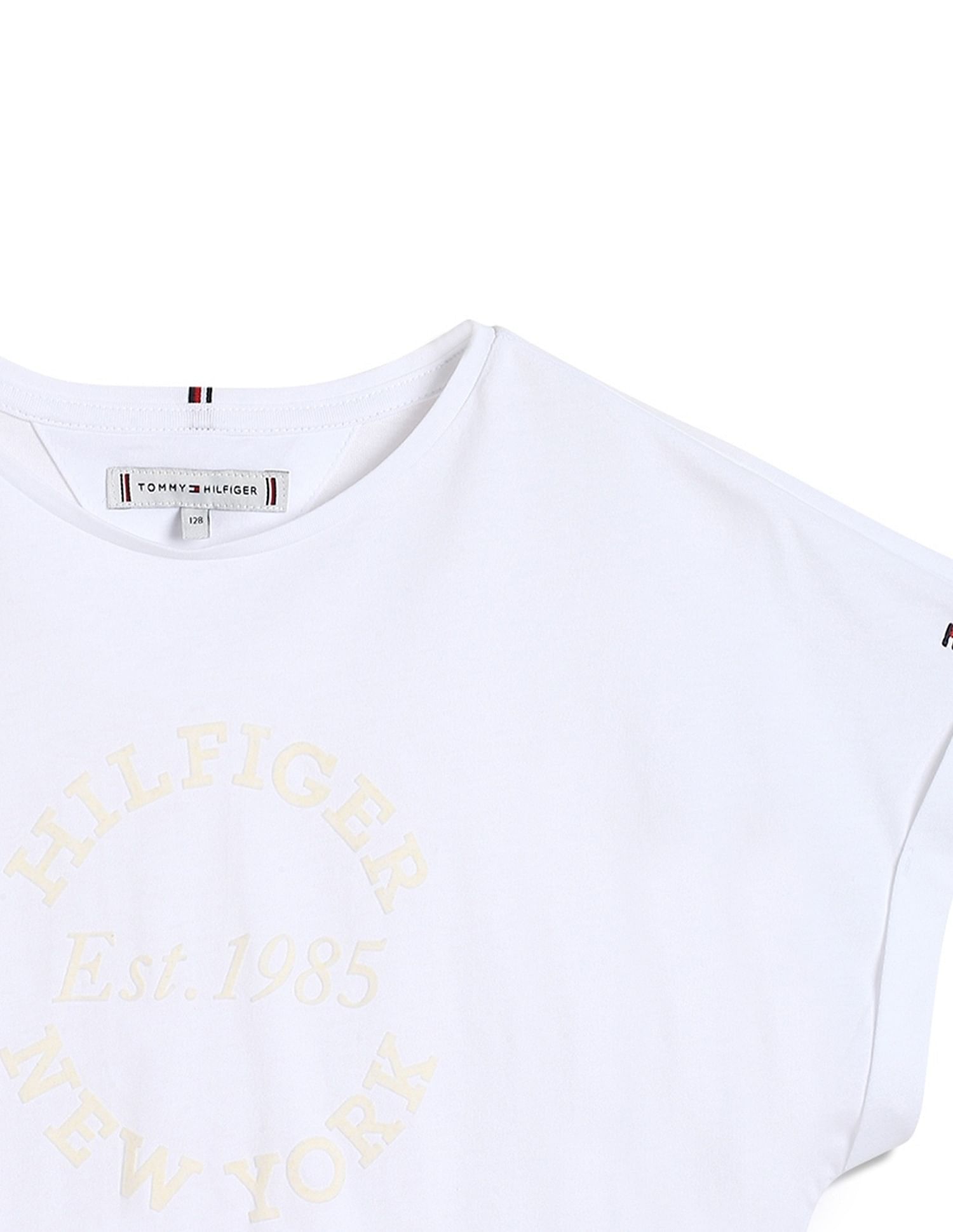 Tommy Hilfiger Girls White Logo T-Shirt