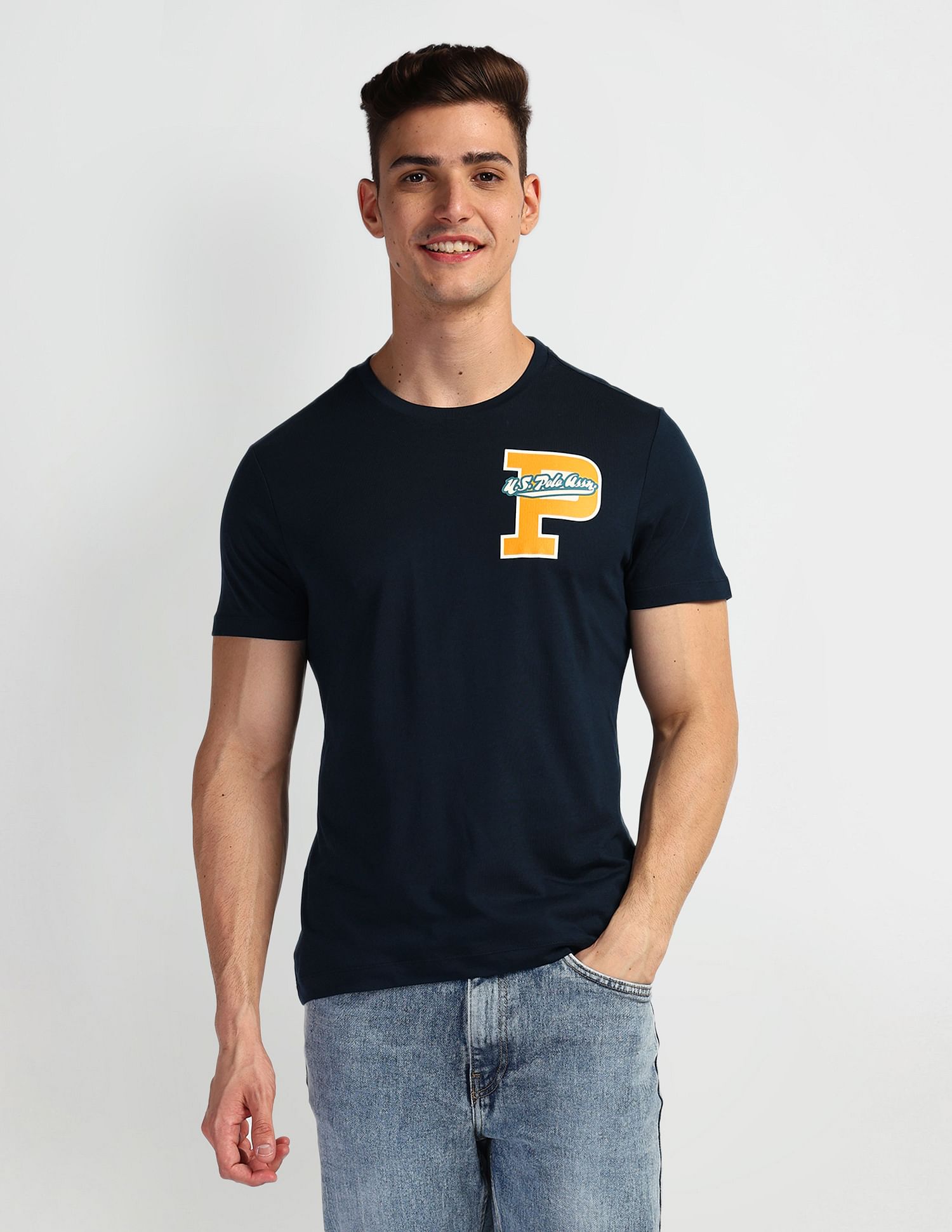 U.S. Polo Assn. Denim Co. Graphic Print Crew Neck T-Shirt