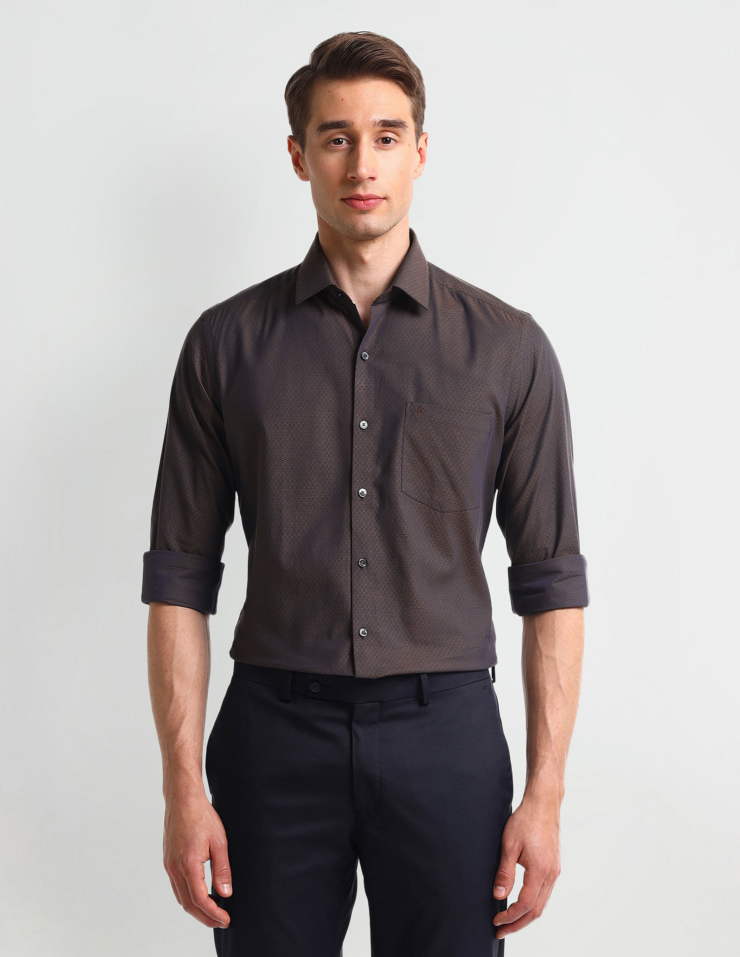 Arrow Self-design Dobby Shirt