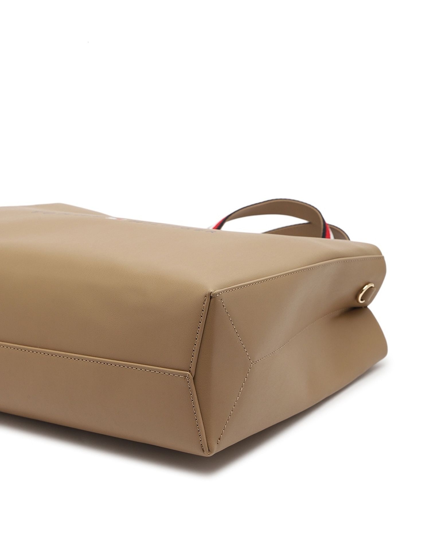 Tommy Hilfiger Logo Khaki Pu Handbags