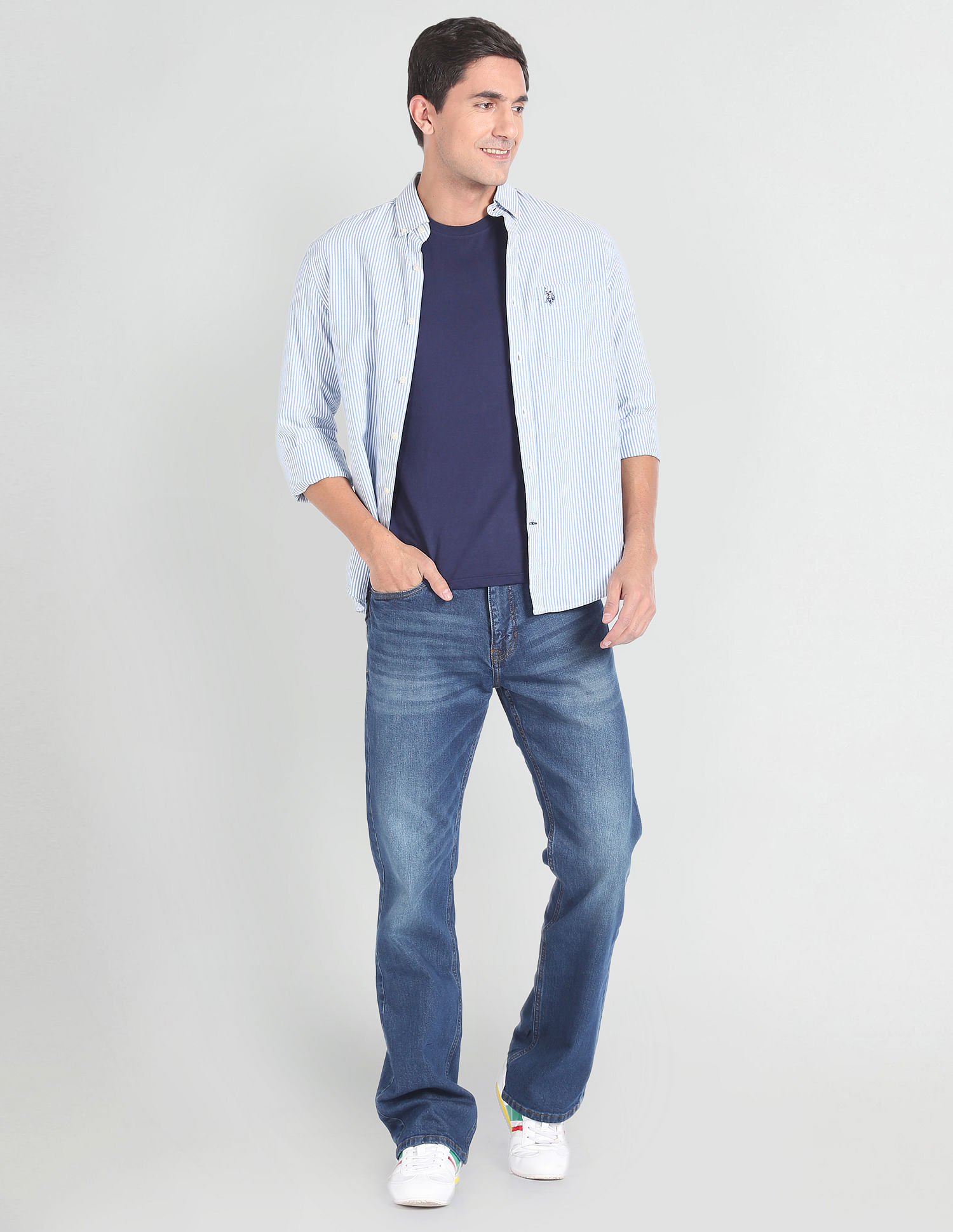 U.S. Polo Assn. Denim Co. Connor Bootcut Fit Blue Jeans