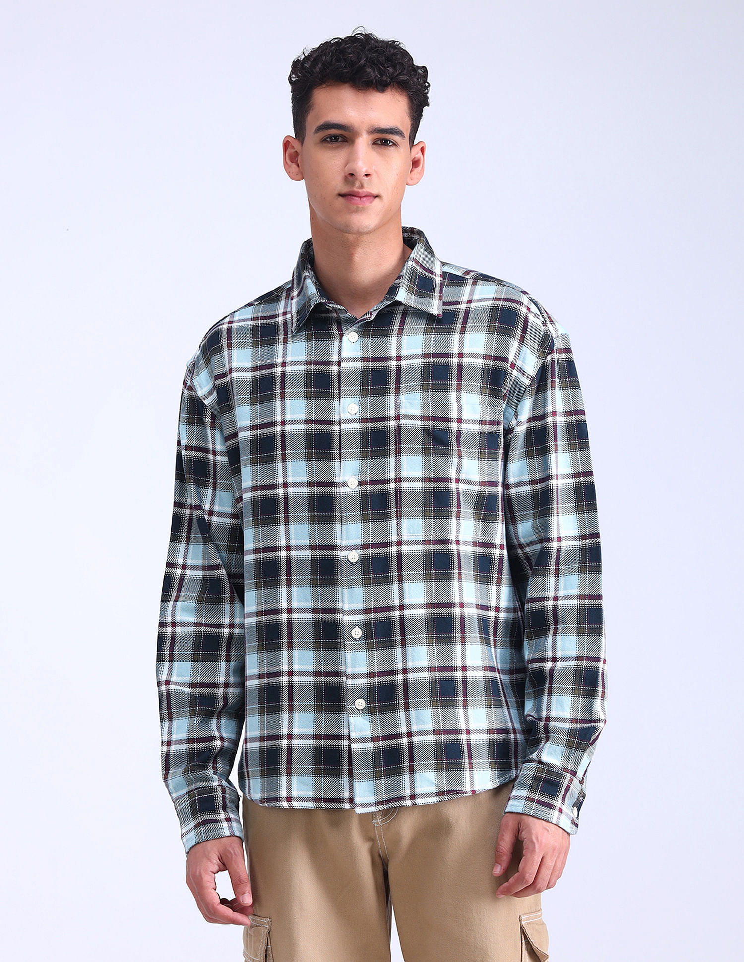 Flying Machine Oversized Fit Twill Shirt