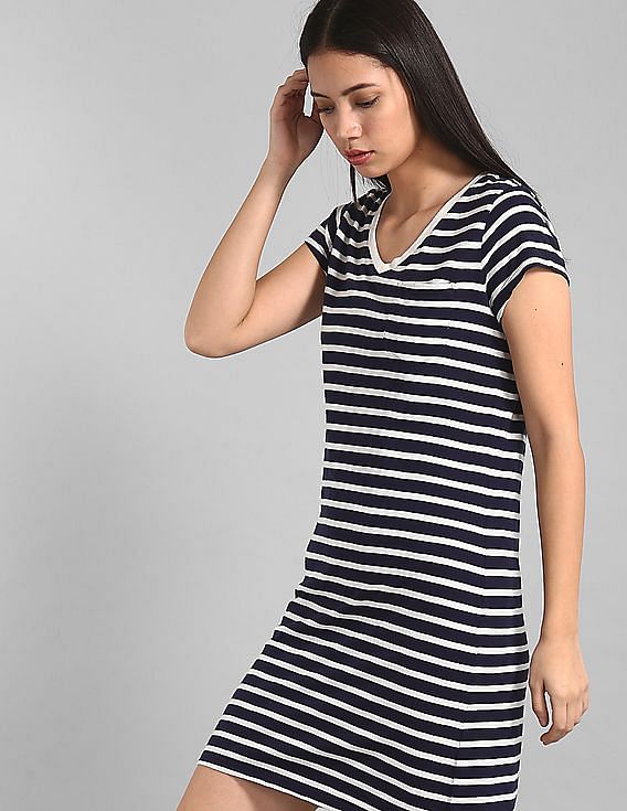 Gap striped dress sale