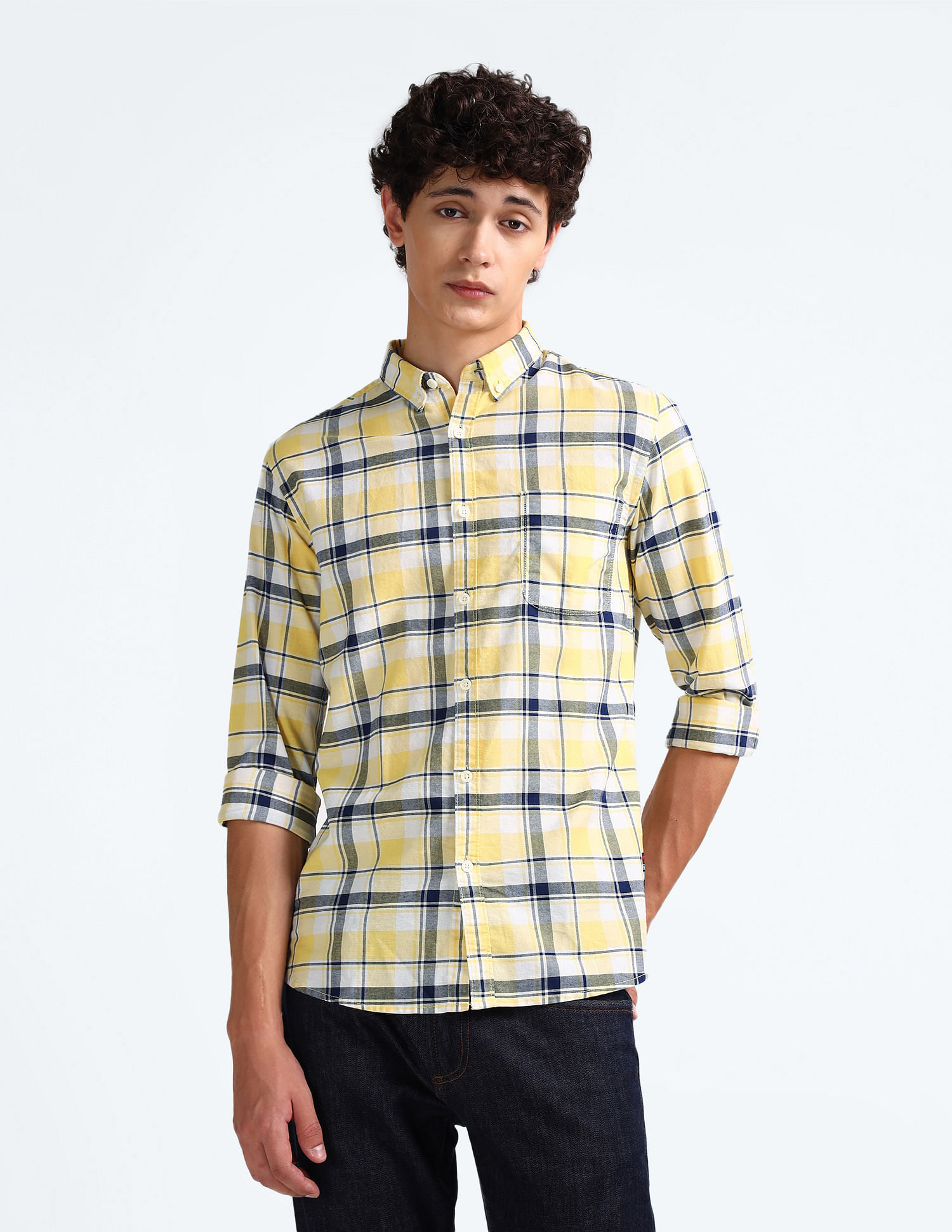 Flying Machine Slim Fit Oxford Shirt
