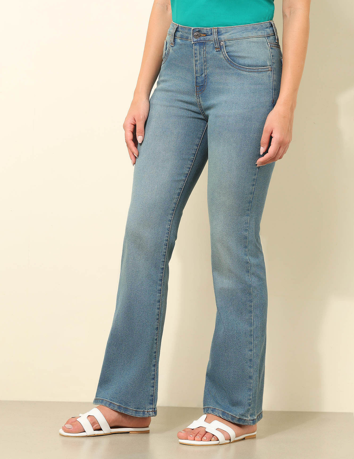 U.S. Polo Assn. Women Mid Rise Bootcut Jeans