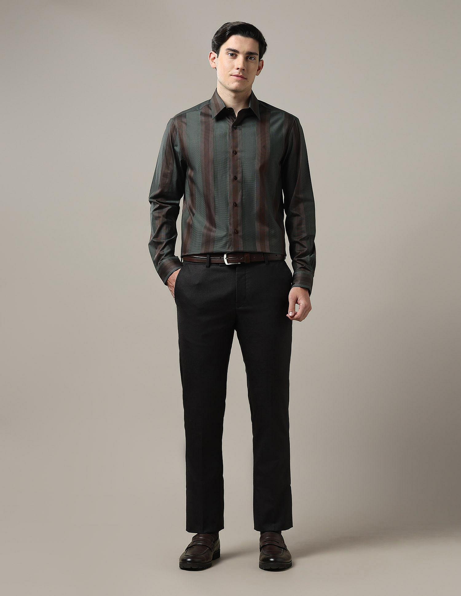 Arrow Vertical Striped Cotton 1851 Shirt