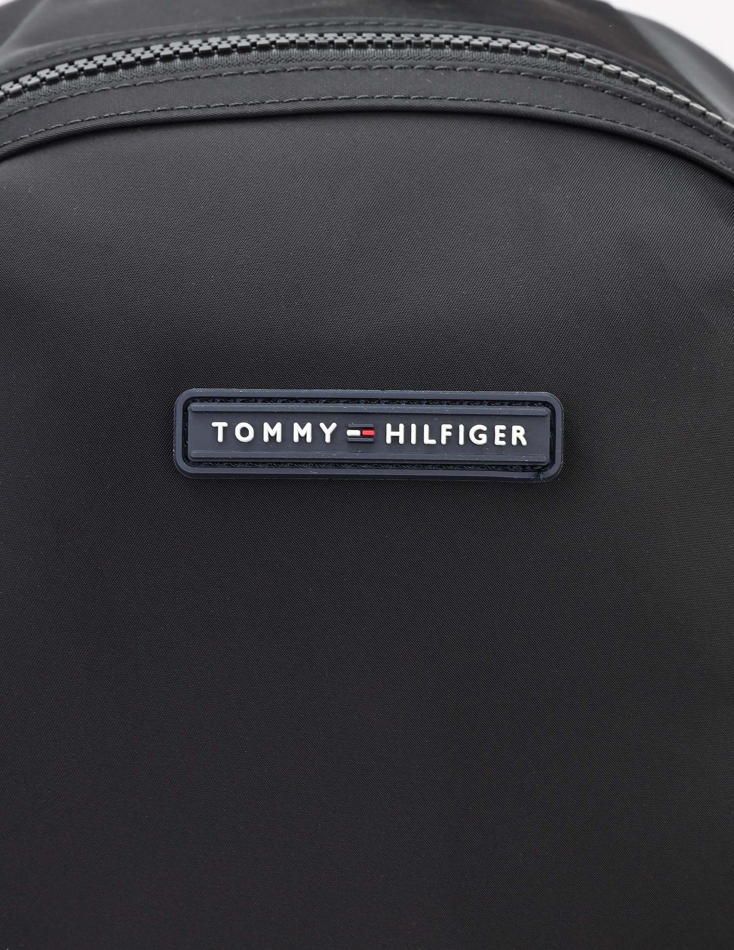 Tommy Hilfiger Solid Black Nylon Backpack