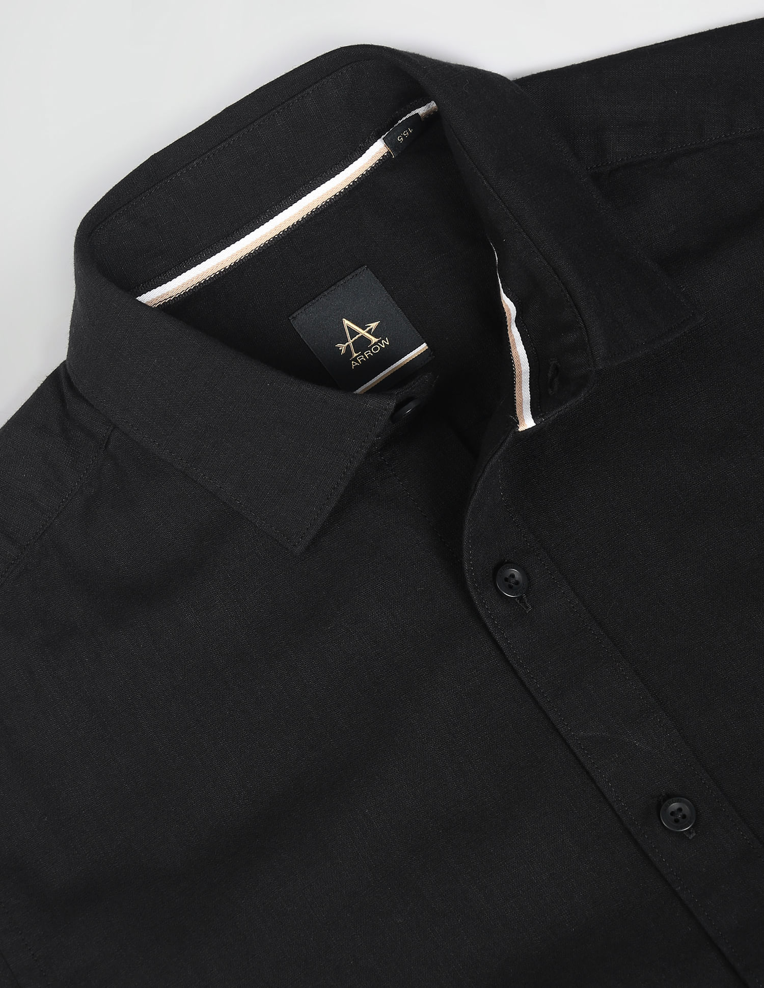 Arrow Sports Spread Collar Solid Shirt