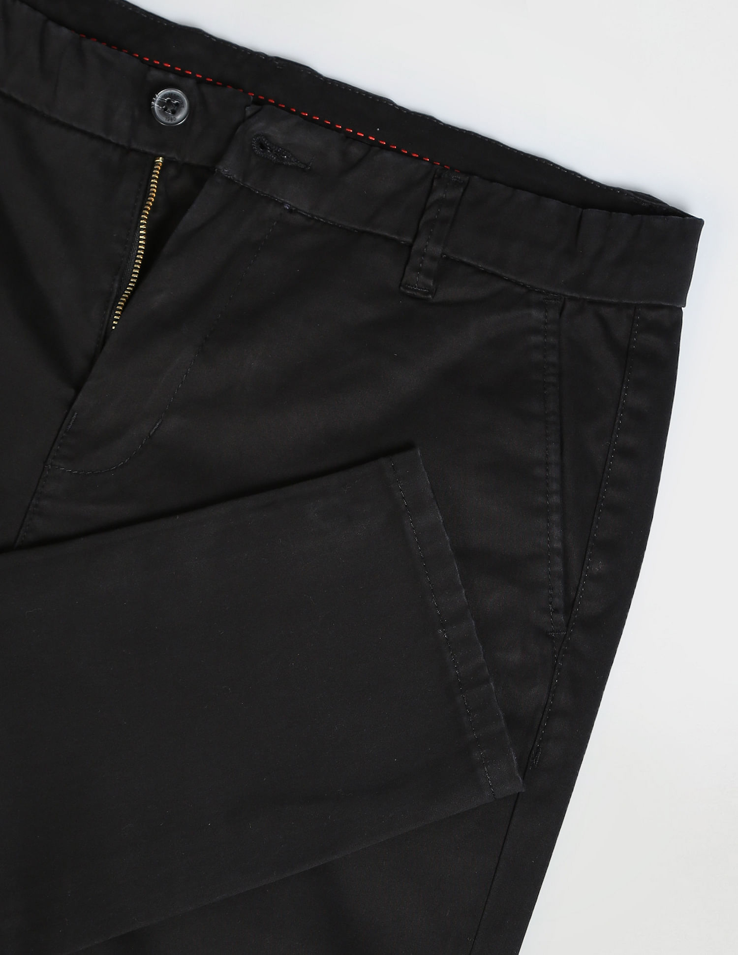 Flying Machine Mid Rise Slim Tapered Trousers