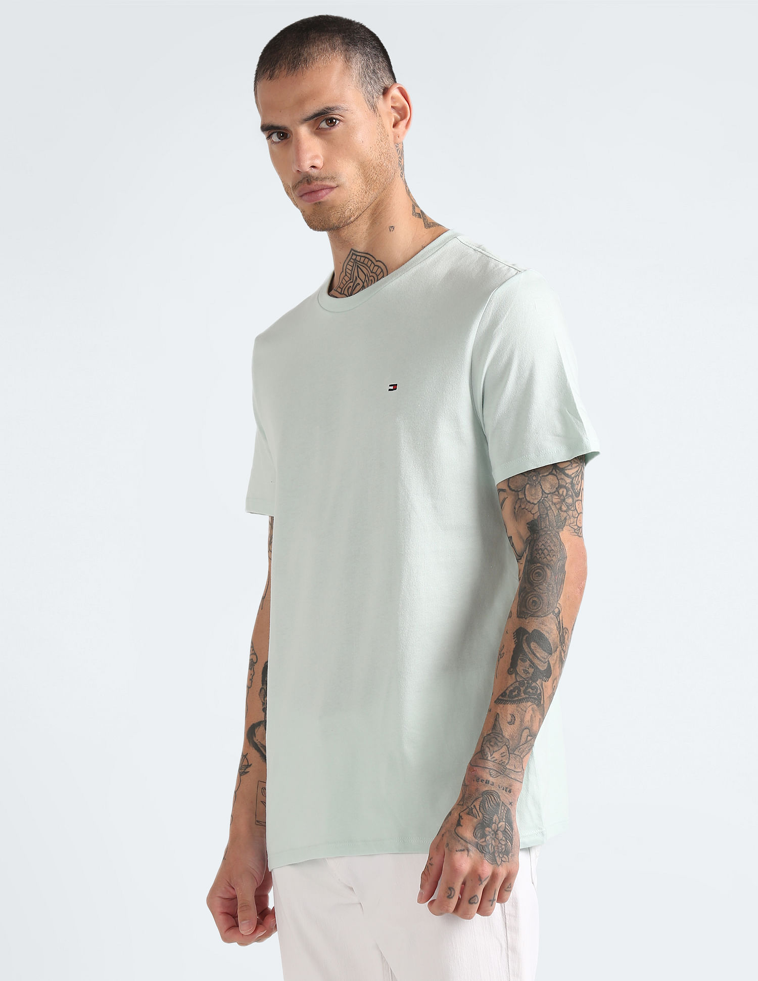Tommy Hilfiger Solid Cotton Nantucket T-shirt