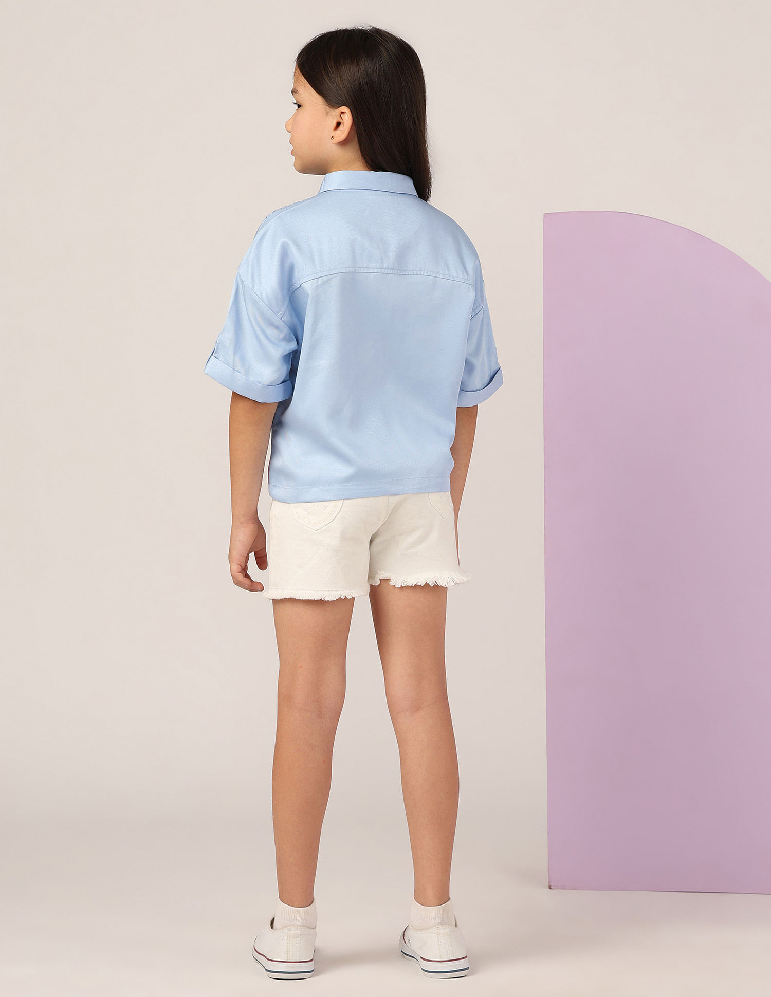 U.S. Polo Assn. Kids Girls Solid Top