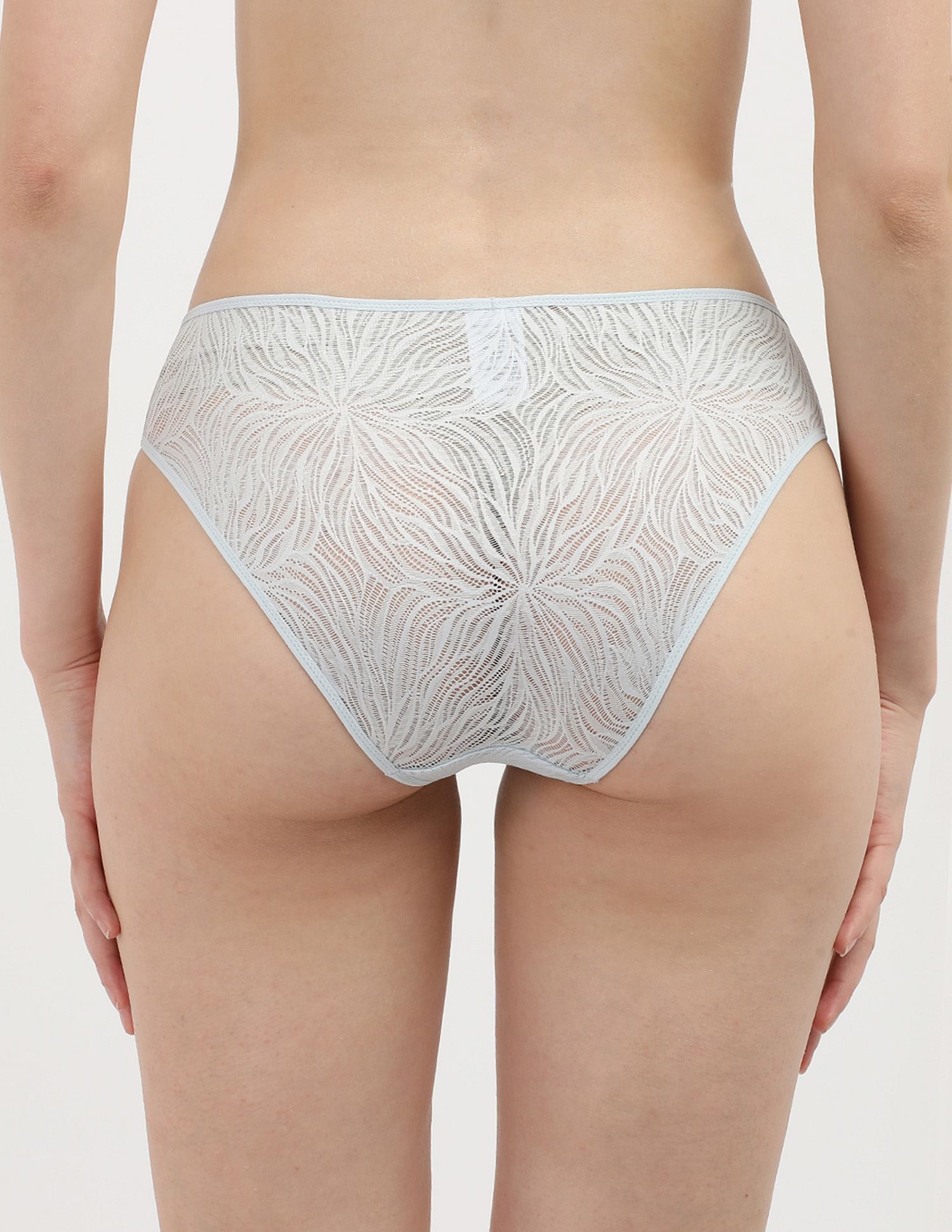 Calvin Klein Underwear Lace Patterned Mid Rise Bikini