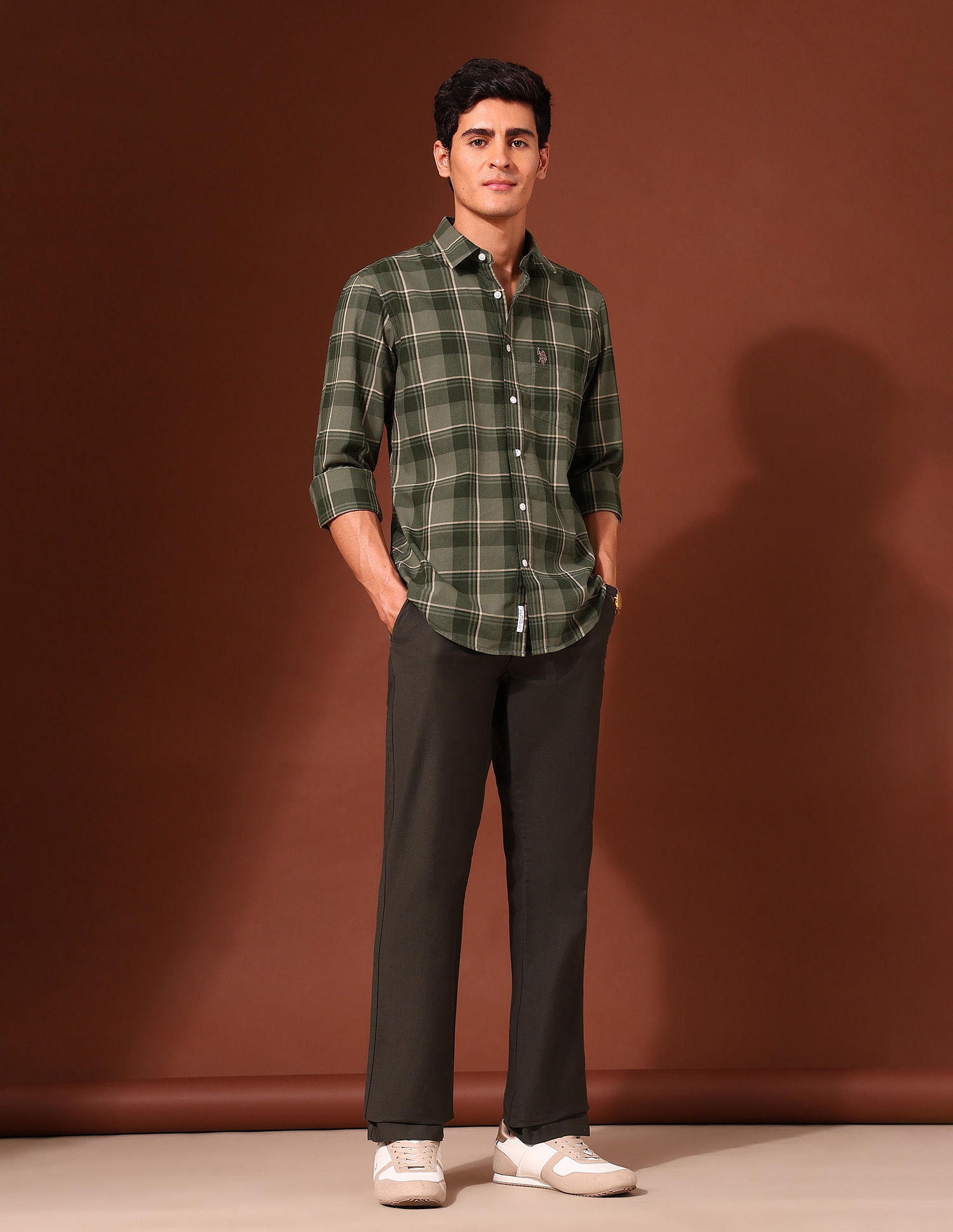 U.S. Polo Assn. Tartan Checked Pure Cotton Shirt