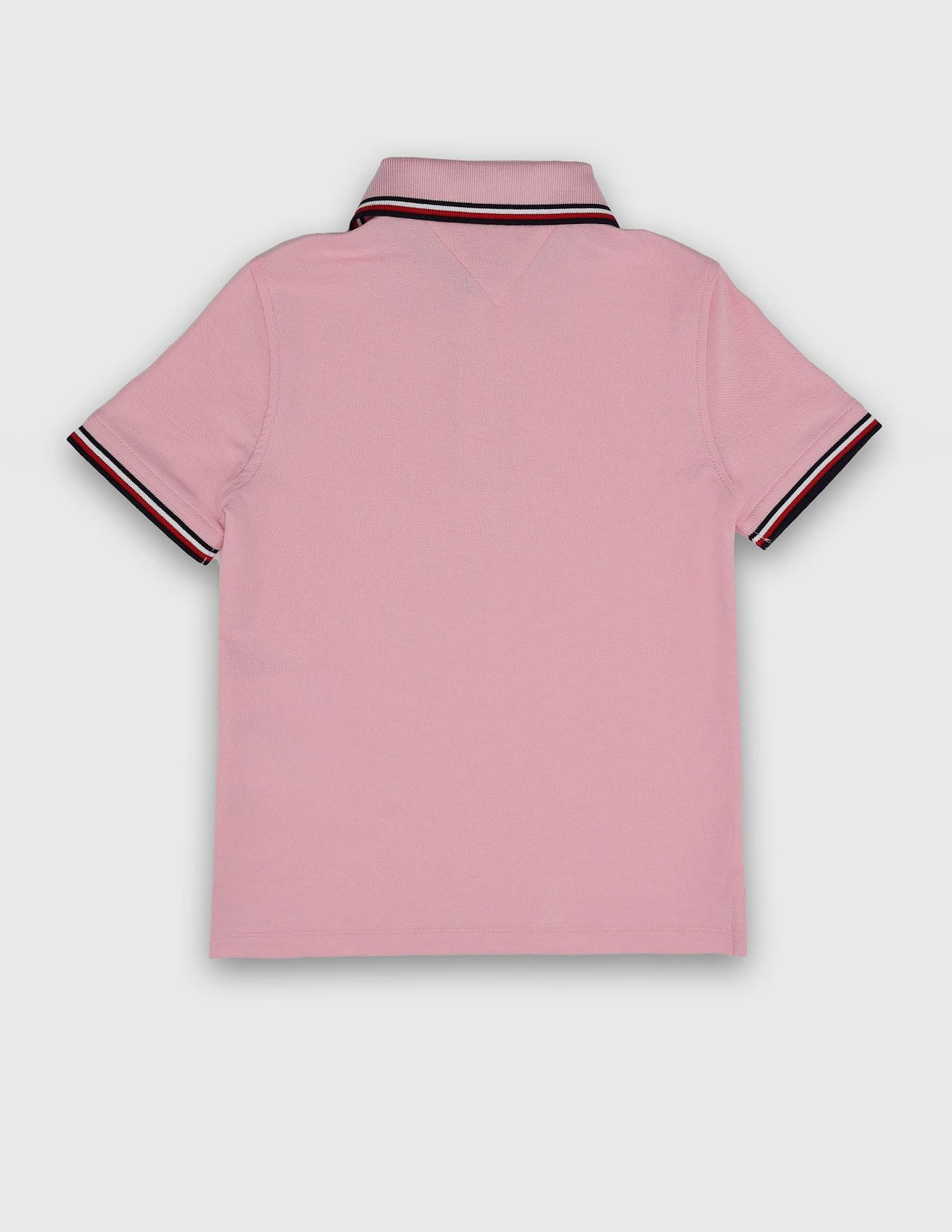 Tommy Hilfiger Kids Boys Solid Regular-Fit Cotton Polo Shirt