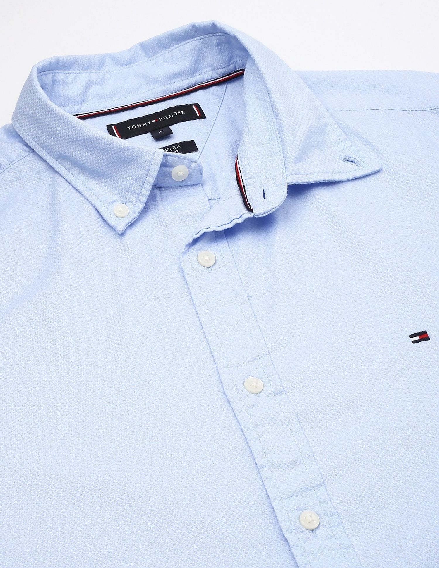 Tommy Hilfiger Solid Slim-Fit Dobby Woven Shirt
