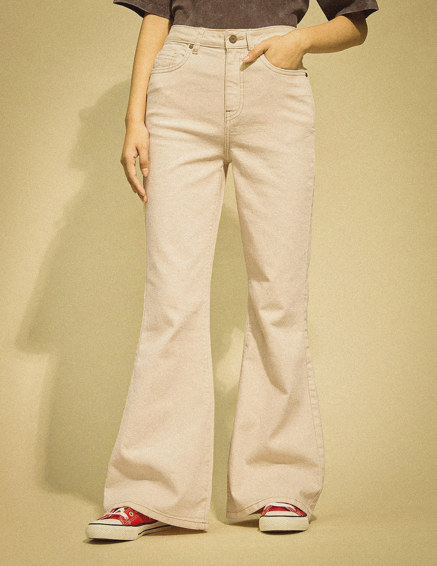 Flying Machine Women High Rise Extreme Flared Jeans