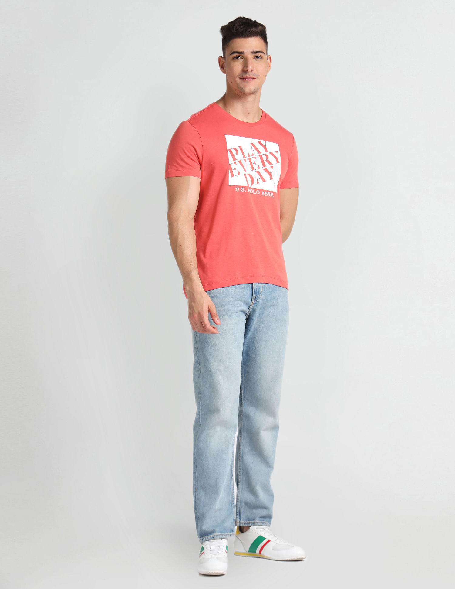 U.S. Polo Assn. Denim Co. Graphic Print Muscle Fit T-Shirt