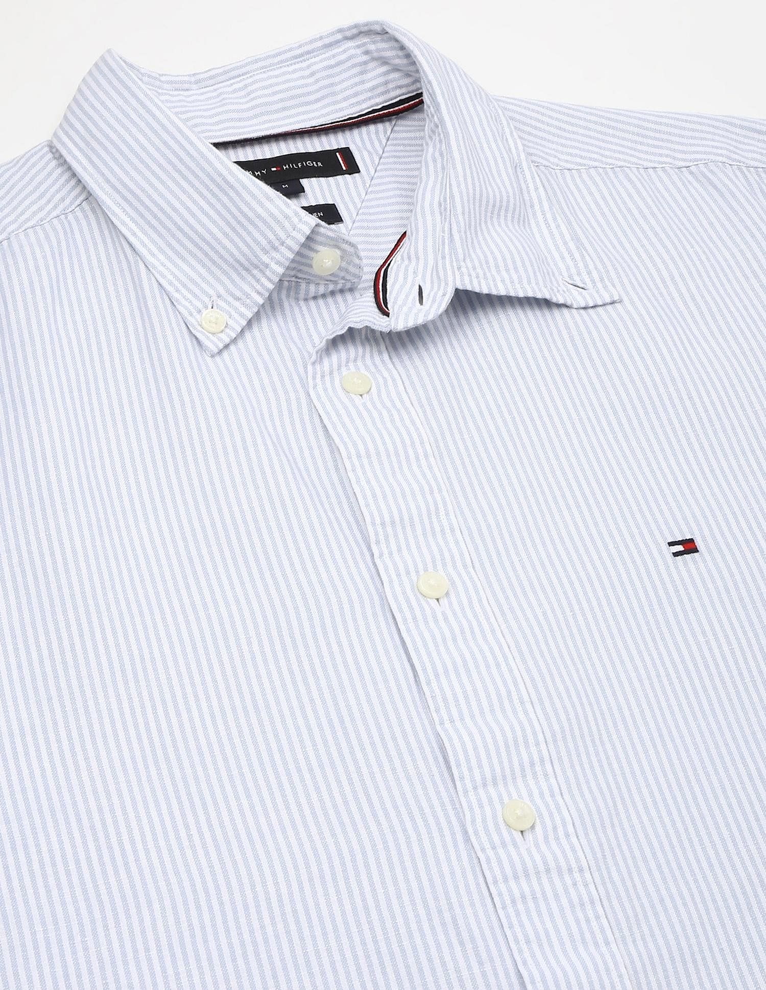 Tommy Hilfiger Striped Regular-Fit Cotton Shirt
