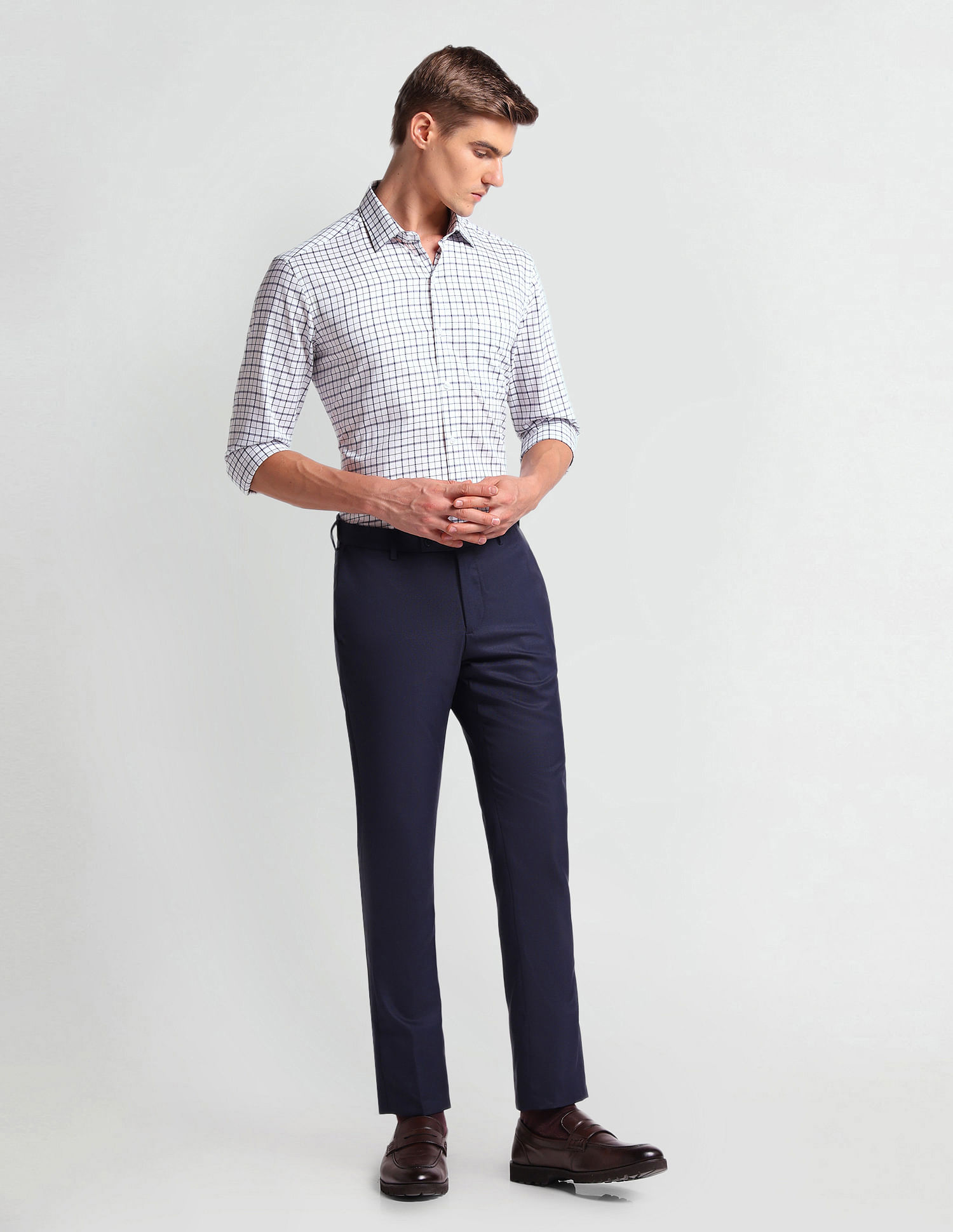 Arrow Manhattan Slim Fit Check Shirt