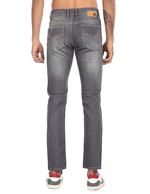 Flying Machine Mid Rise Michael Slim Tapered Fit Jeans