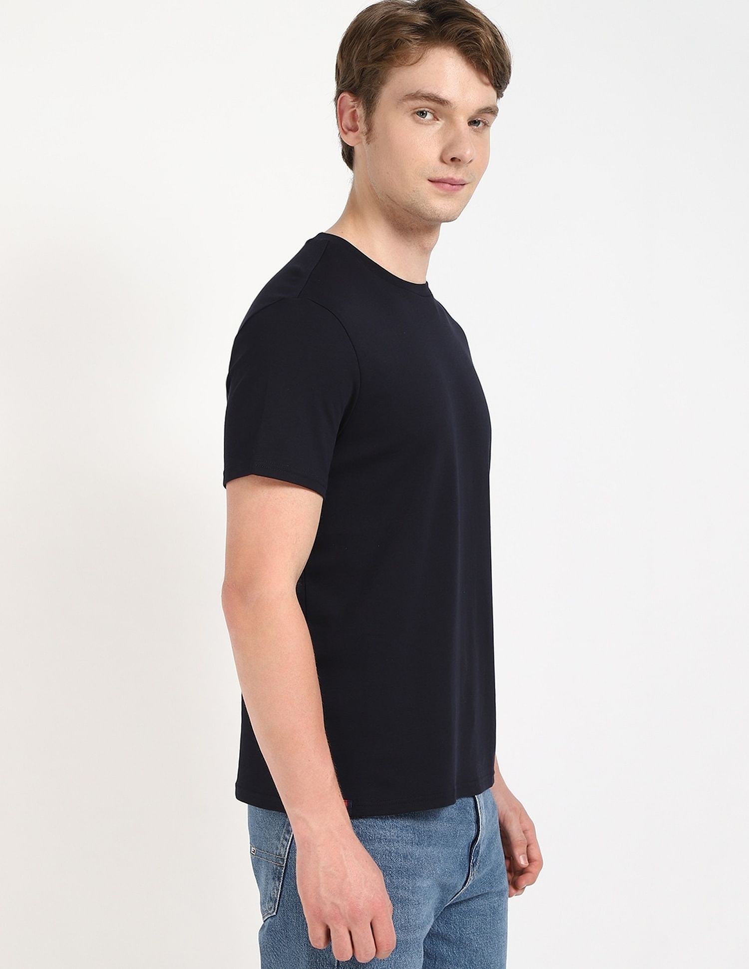 Tommy Hilfiger Solid Regular-Fit Cotton T-Shirt