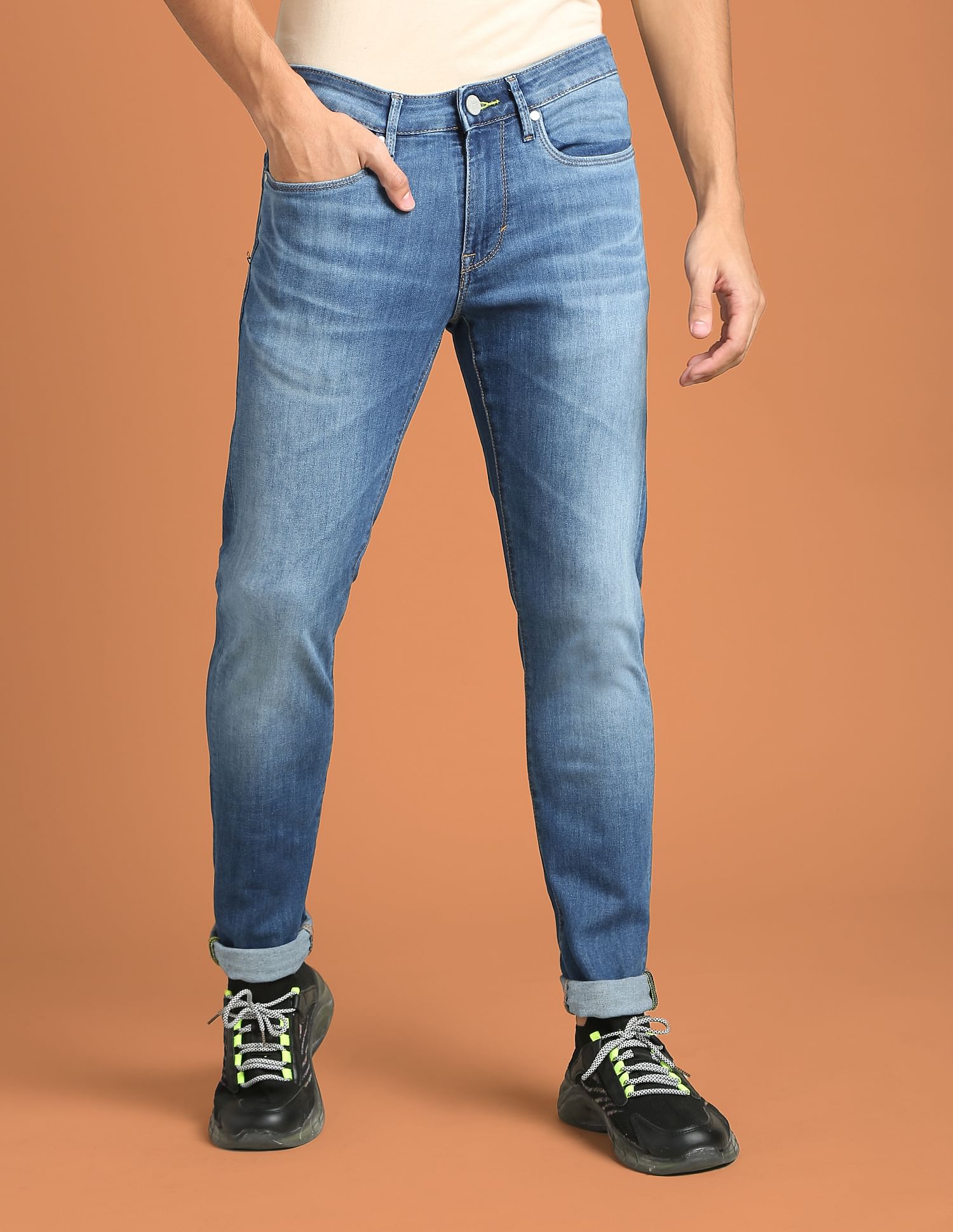 Flying Machine Low Rise Jackson Super Skinny Fit F-Lite Jeans
