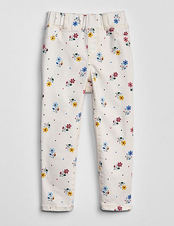 flower print jeggings