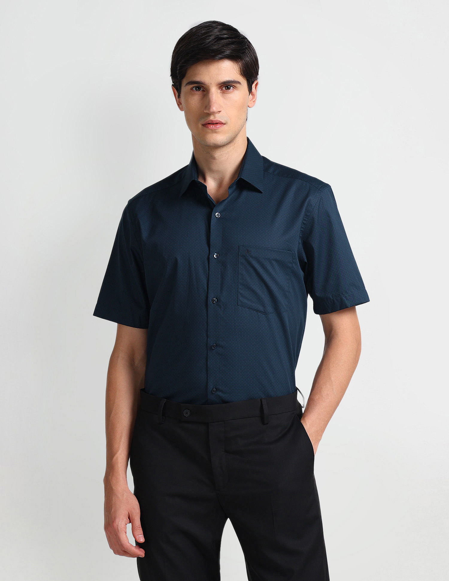 Arrow Geometric Print Pure Cotton Shirt