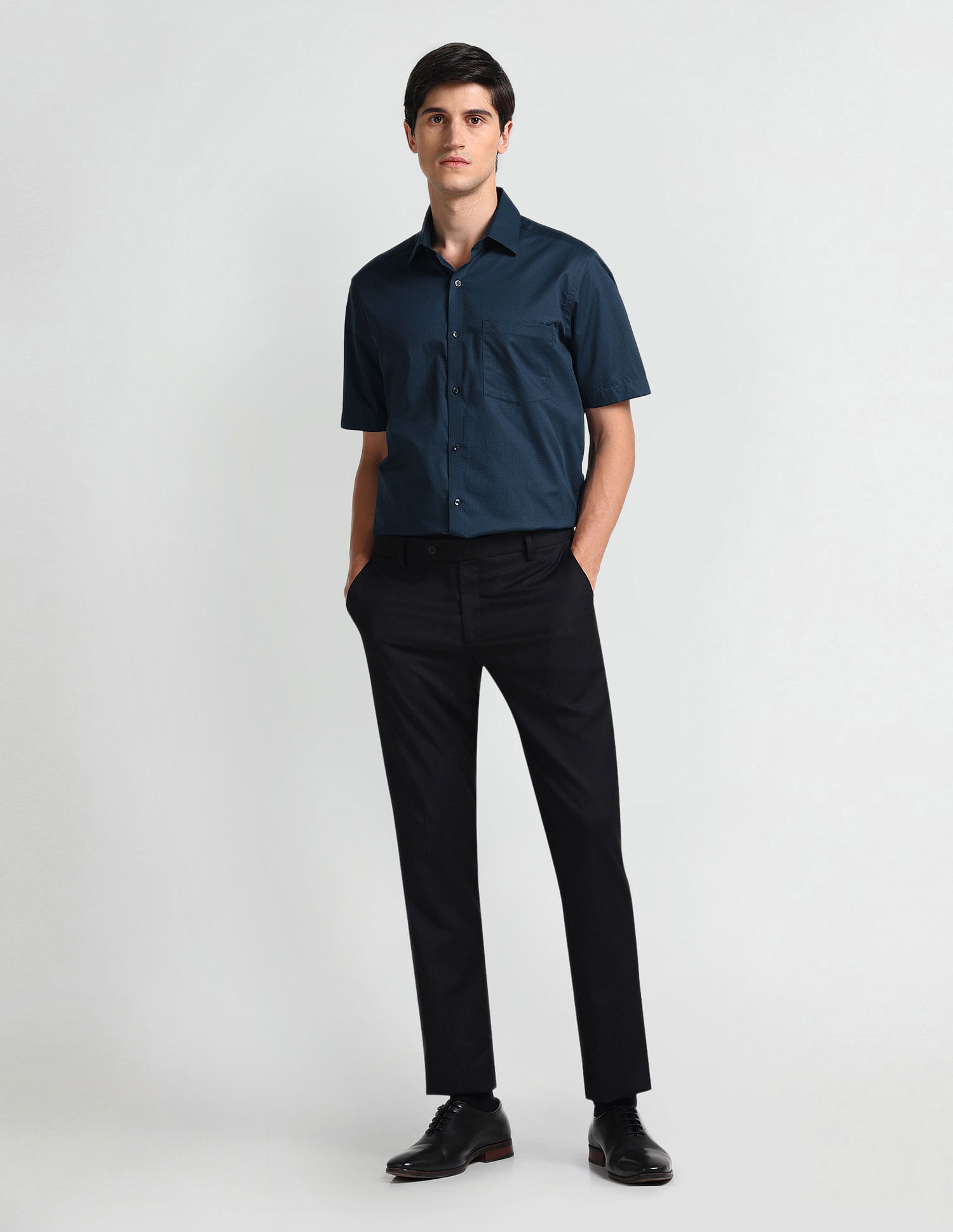 Arrow Geometric Print Pure Cotton Shirt