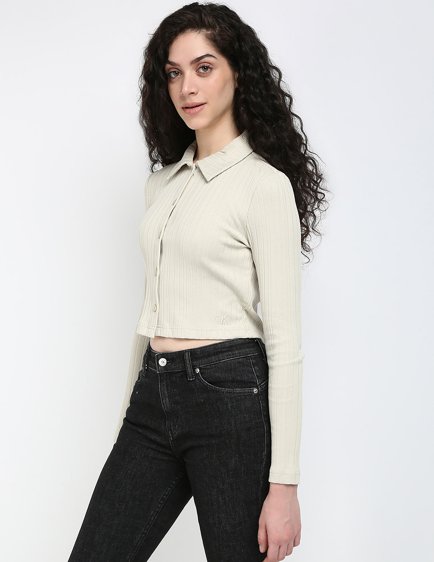 Calvin Klein Jeans Polo Rib Slim Fit Top