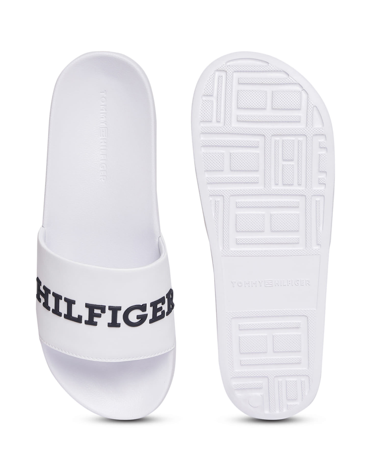 Buy Tommy Hilfiger Men Solid 3D Print Pool Slides