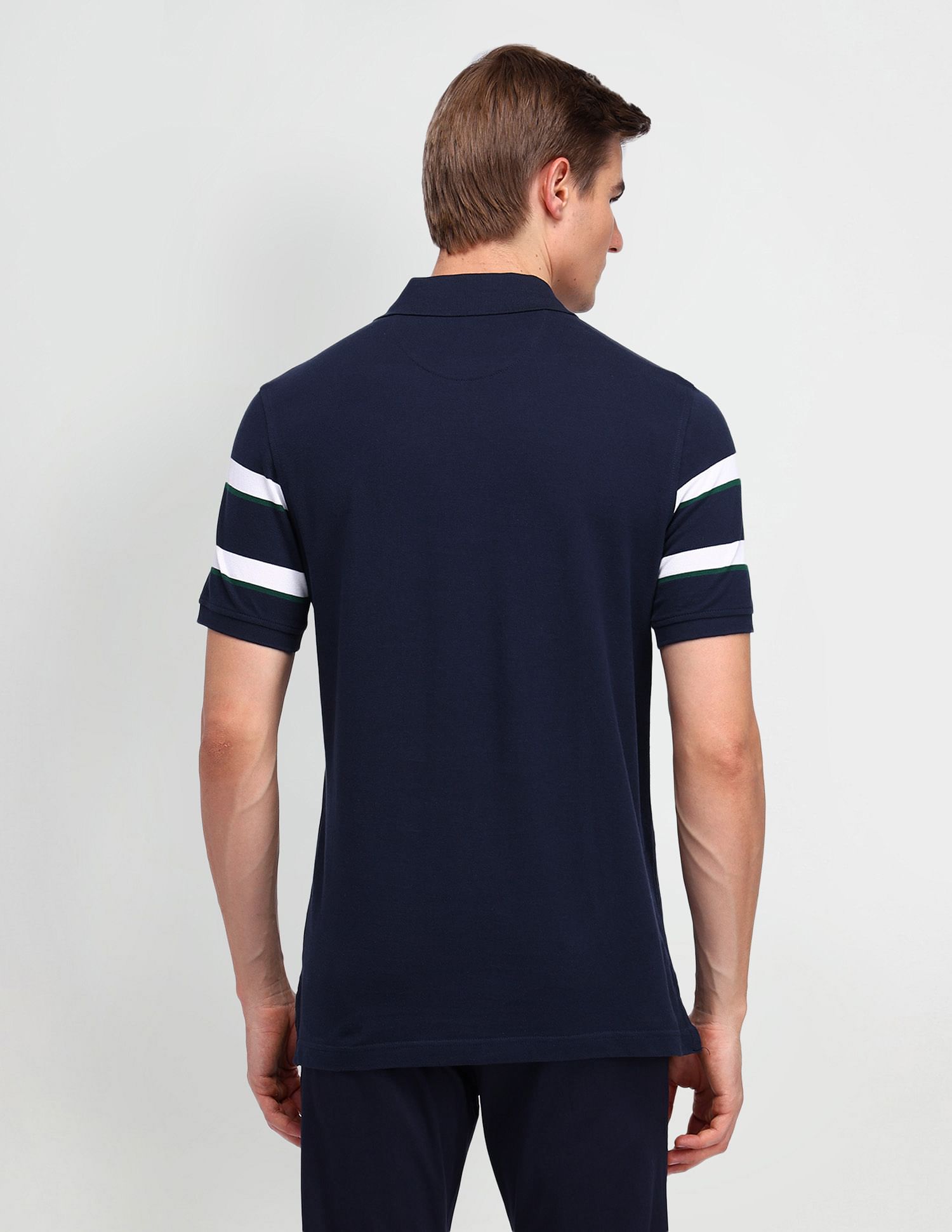 Arrow Sport Horizontal Striped Regular Polo Shirt
