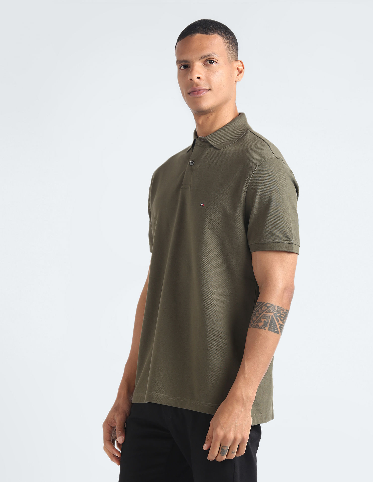 Tommy Hilfiger 1985 Organic Cotton Solid Polo Shirt