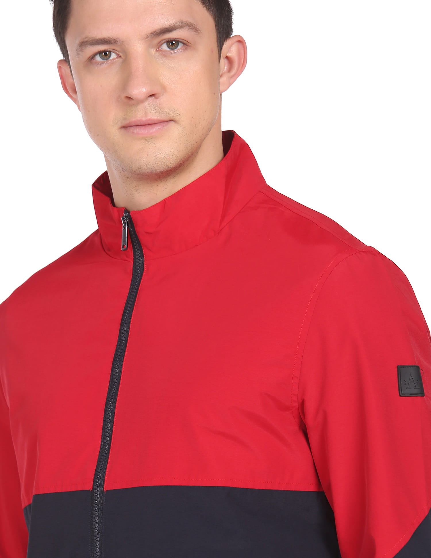 Buy Arrow Sports High Neck Colour Block Jacket - NNNOW.com