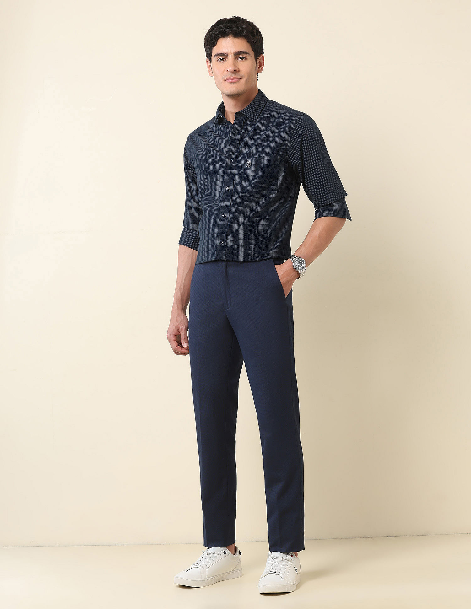 U.S. Polo Assn. Pure Cotton Paisley Printed Shirt