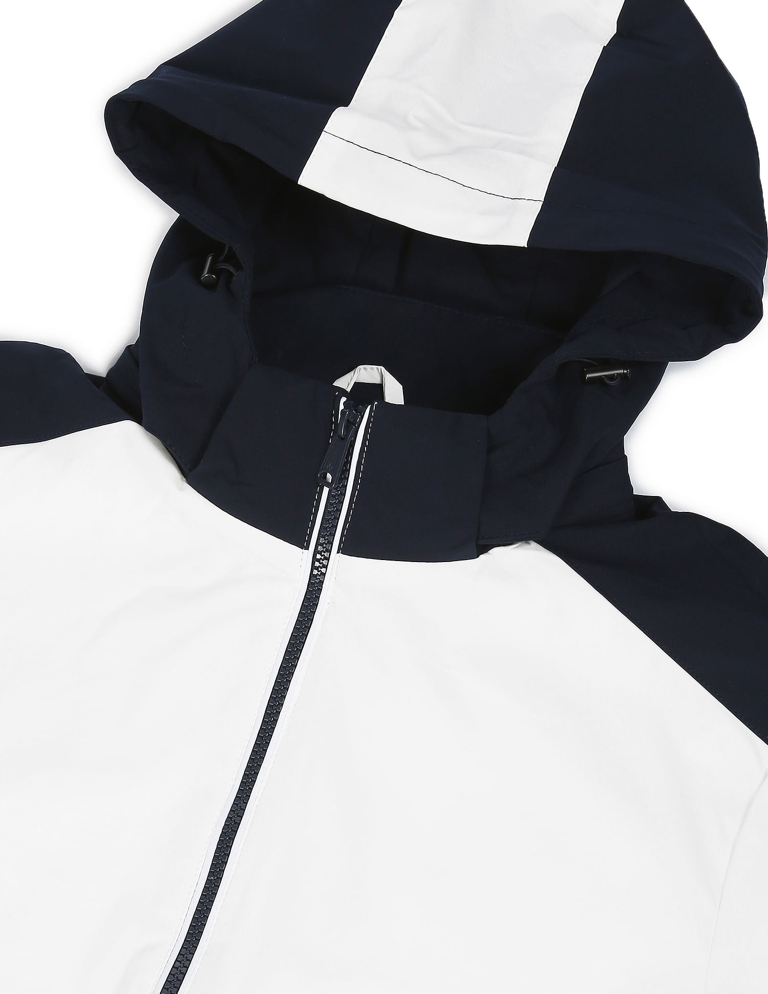 Arrow Sports Hooded Colour Block Jacket