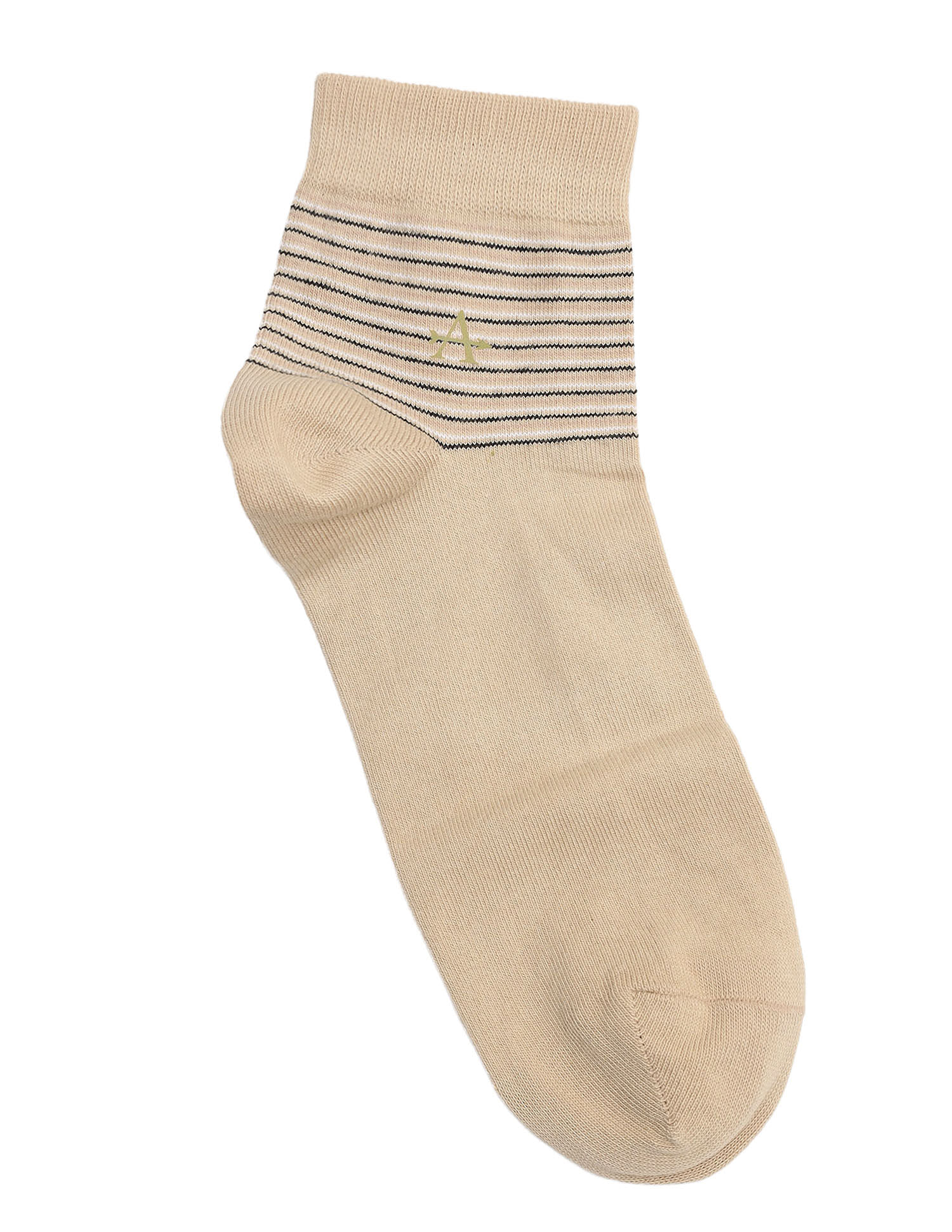 Arrow Ankle Length Striped Cotton Socks - Pack Of 3